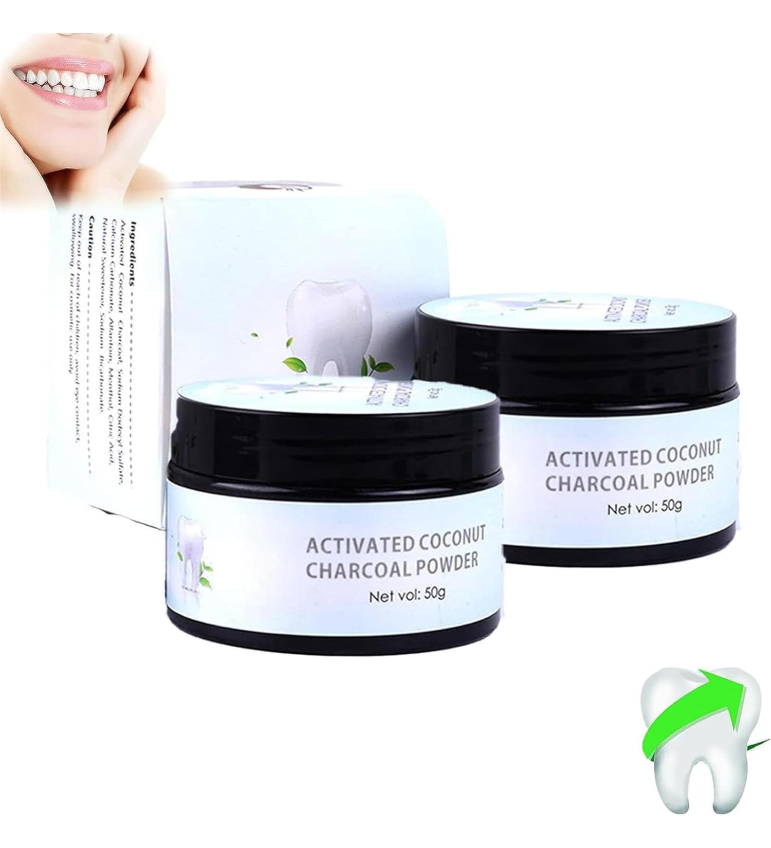 2024 New Tooth Whitening Powder Activated Coconut Teeth Whitening Powder Baking Soda Carbon Tooth Powder Tooth Whitening Effective Remover Stains from Coffee - Buy Online on GoSupps.com