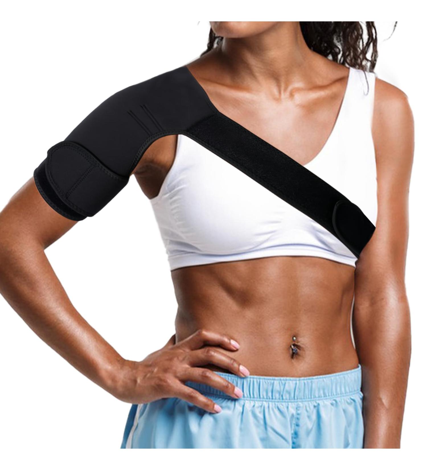 Emperoch Shoulder Brace for Men and Women Adjustable Shoulder Support Injury Recovery Compression Shoulder Brace for Shoulder Injuries Tendonitis Sport Dislocated AC Joint Sprain Arthritis (Right) - Buy Online on GoSupps.com