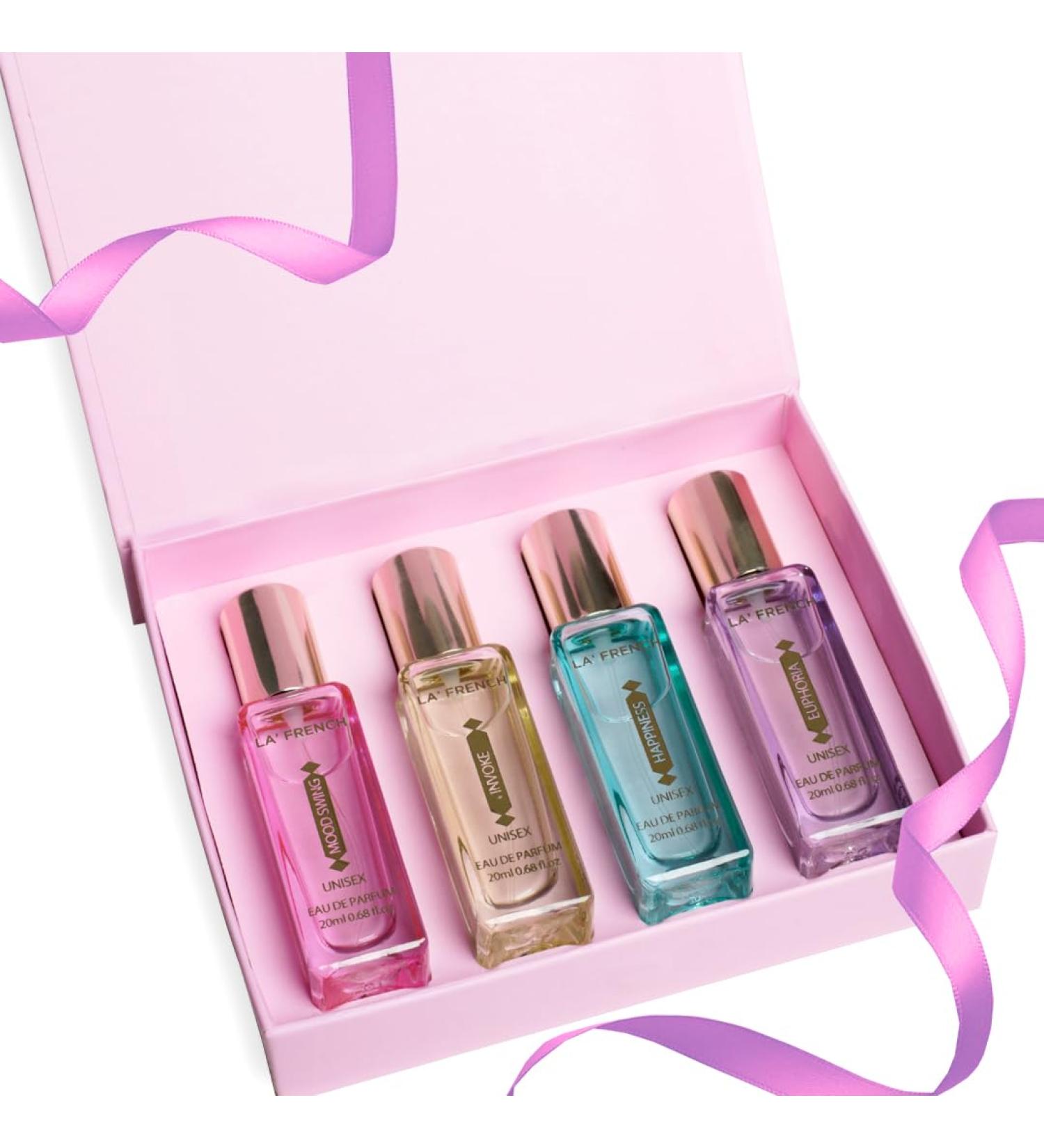 LA' French Niche Edition Luxury Perfume Gift Set 4 | Extra Long Lasting Fragrance | Eau De Parfum Scent | Euphoria | Mood Swing | Happiness | Invoke | Unisex Gift Set (20 Ml (Pack Of 1)) - Buy Online on GoSupps.com