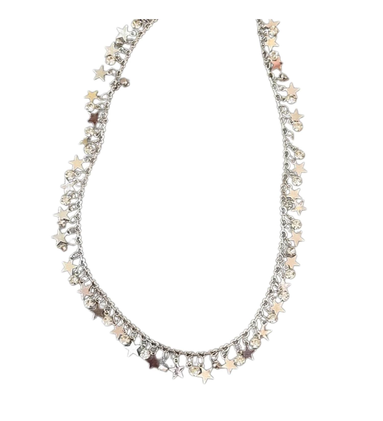 Oralgo Stylish Necklace with Round Stones | Adjustable Choker & Collarbone Chain for Everyday Use - International Shipping Available - Buy Online on GoSupps.com