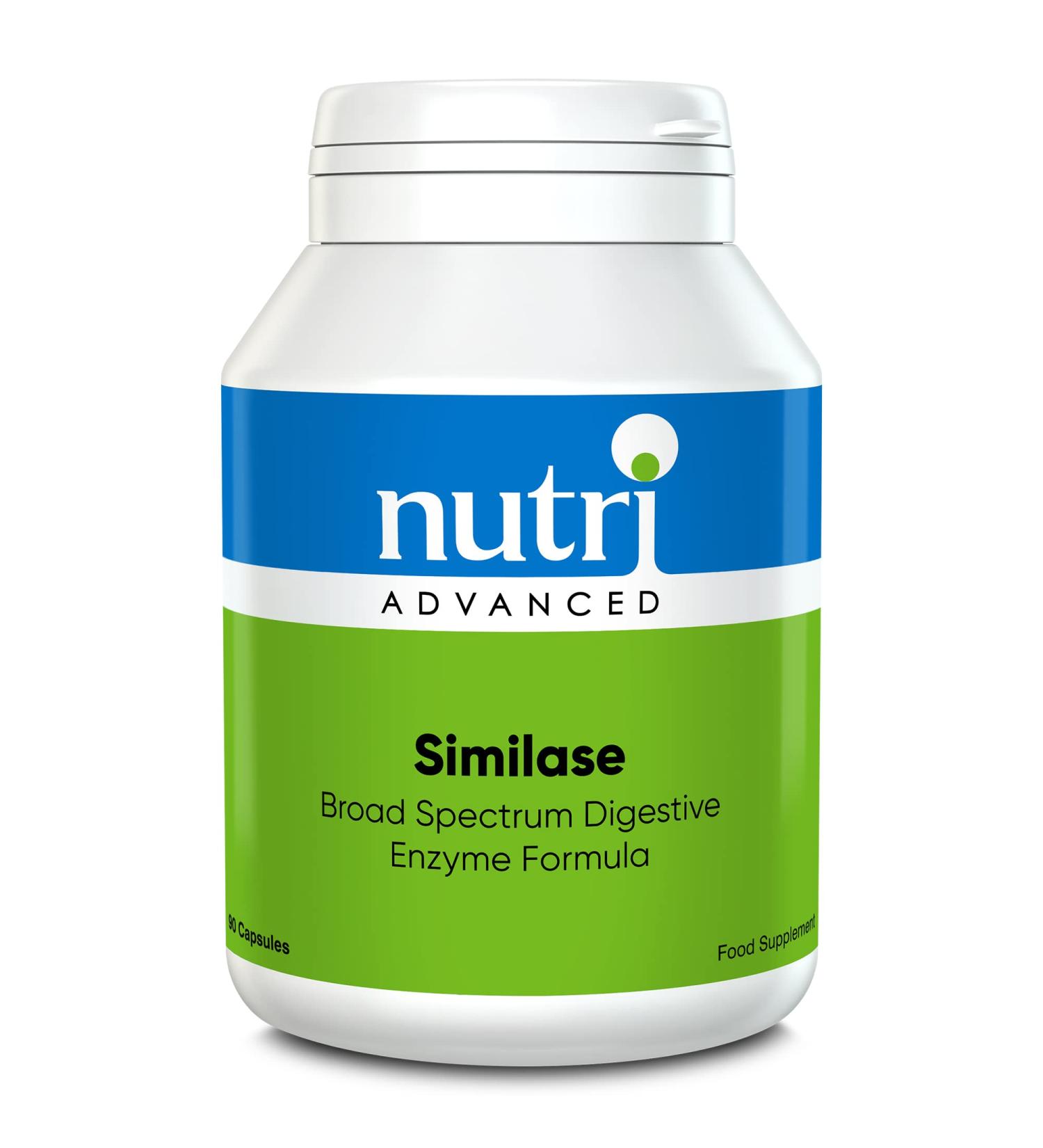 Nutri Advanced Similase Digestive Enzymes 90 Capsules - Digestive Support Supplement - Buy Online on GoSupps.com