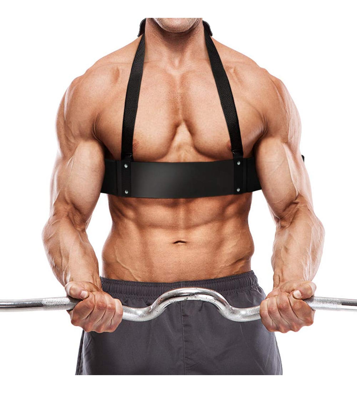 Biceps Isolator Arm Blaster | Fitness Bicep Trainer & Triceps Isolation Curl Support Belt - Enhance Muscle Strength for Weightlifting & Dumbbells - Buy Online on GoSupps.com