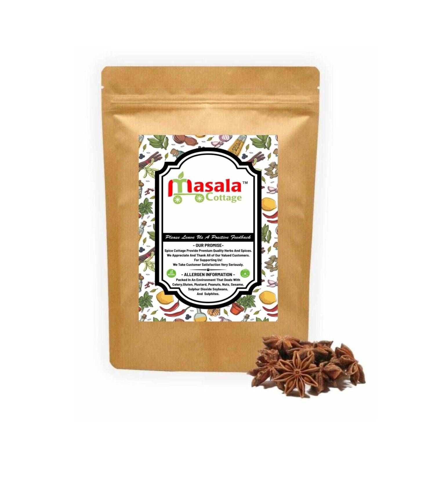 Star Anise Whole | Badiyan | Badiya | Premium Quality by Masala Cottage 25g-1900g (200 Grams) 200 Grams - Buy Online on GoSupps.com