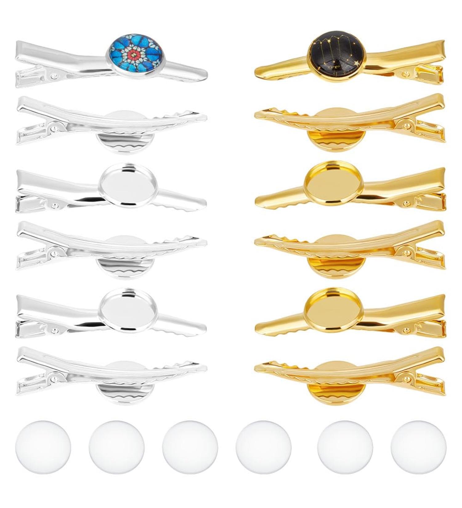 Unicrafale 24-Piece DIY Blank Hair Clips Set | Metal Macaron Alligator Hair Accessories for Women - Buy Online on GoSupps.com