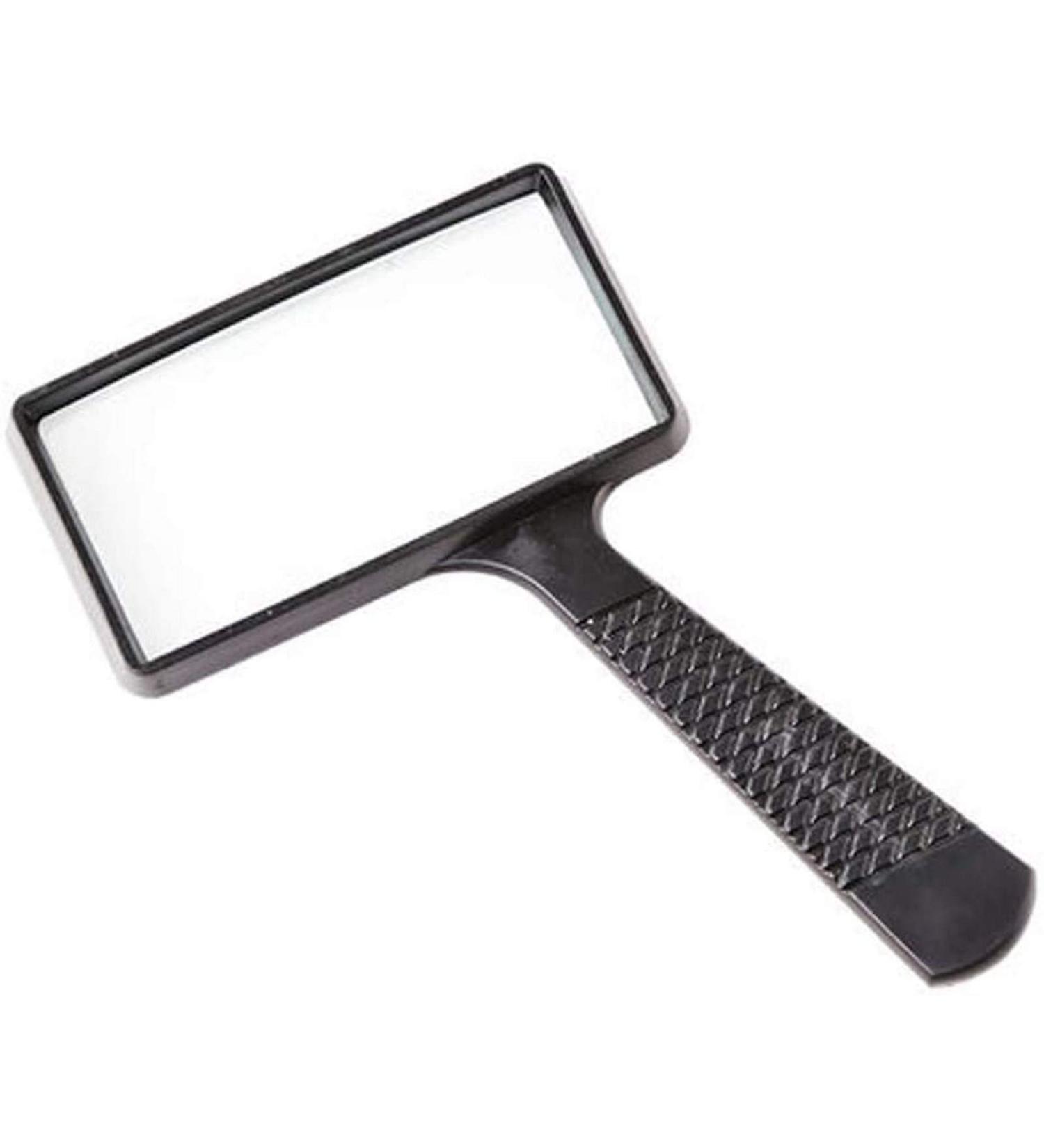Magnifying Glasses for Hobbies Reading Magnifier Reading Magnifier - 10 Times Reading HD Glass Rectangular Hand-held Magnifying Glass Reading Reading Newspaper Dedicated Elderly Magnifying Mirror - Buy Online on GoSupps.com