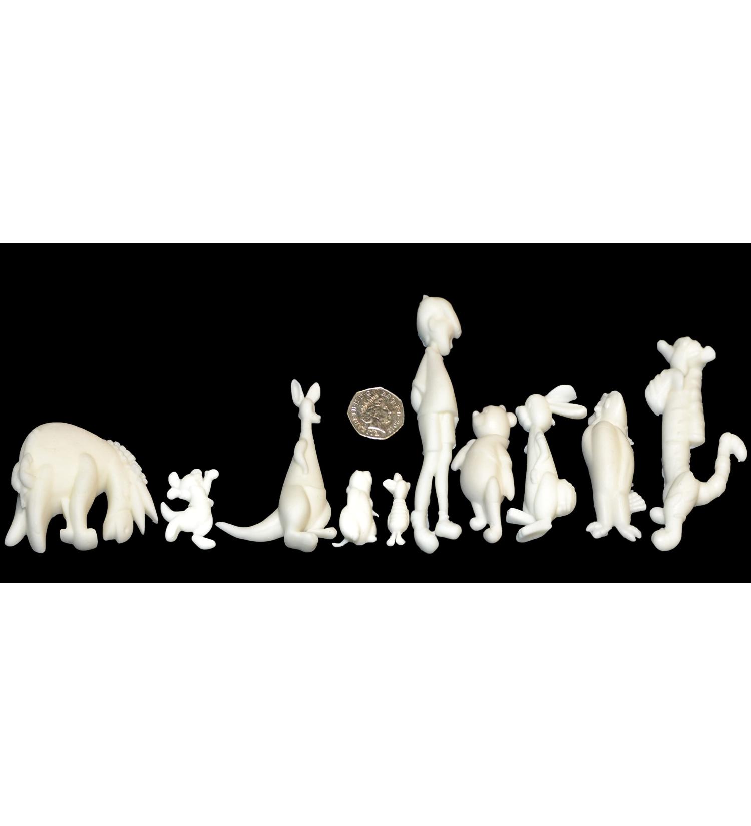 Full Set of Edible 3D Winnie the Pooh Icing Models 20 colours toppers decorations cake (White) - Buy Online on GoSupps.com