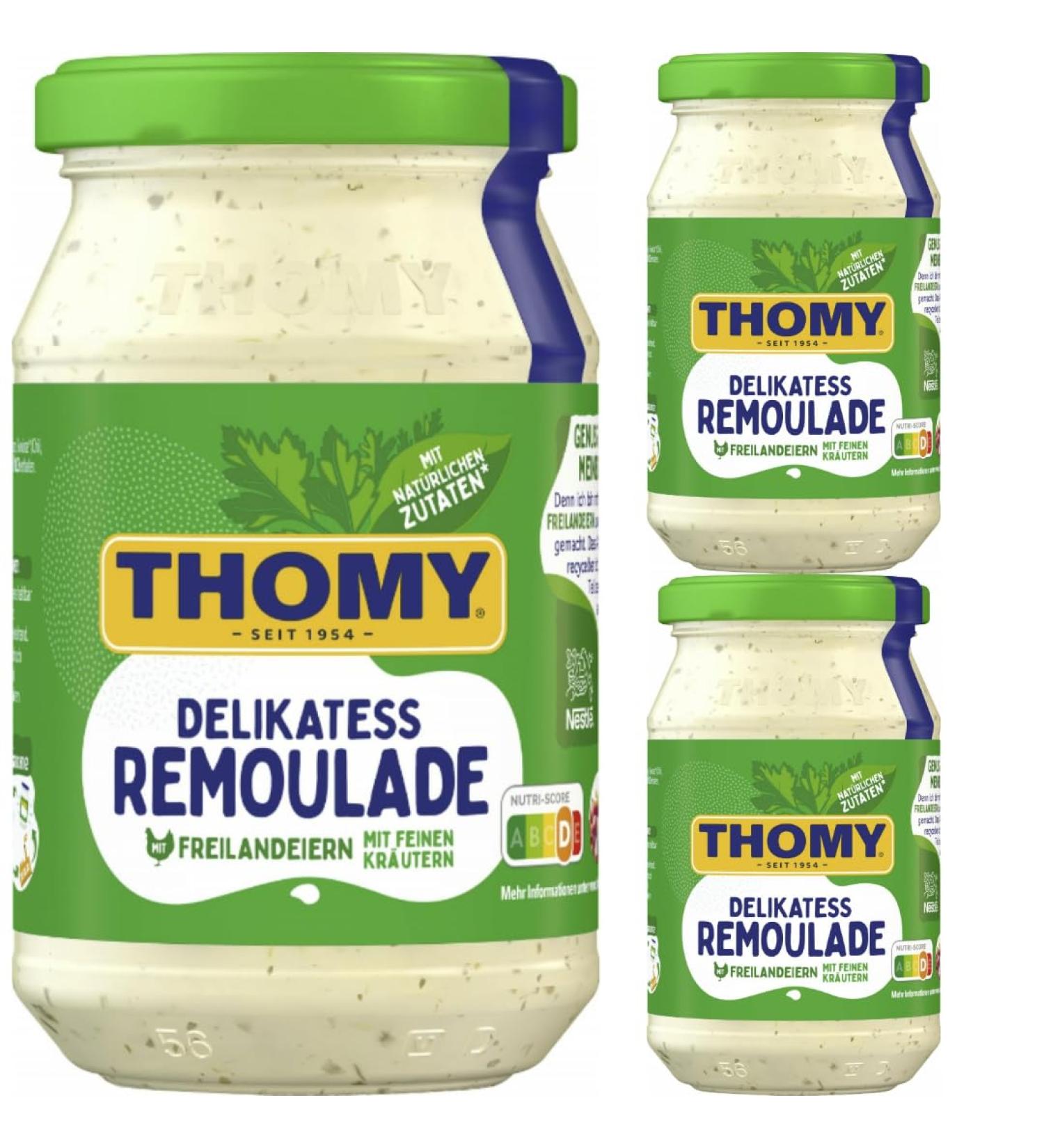 Thomy Delicatessen Remoulade with Herbs - 250ml x 3 | Premium Mayonnaise for International Shipping - Buy Online on GoSupps.com