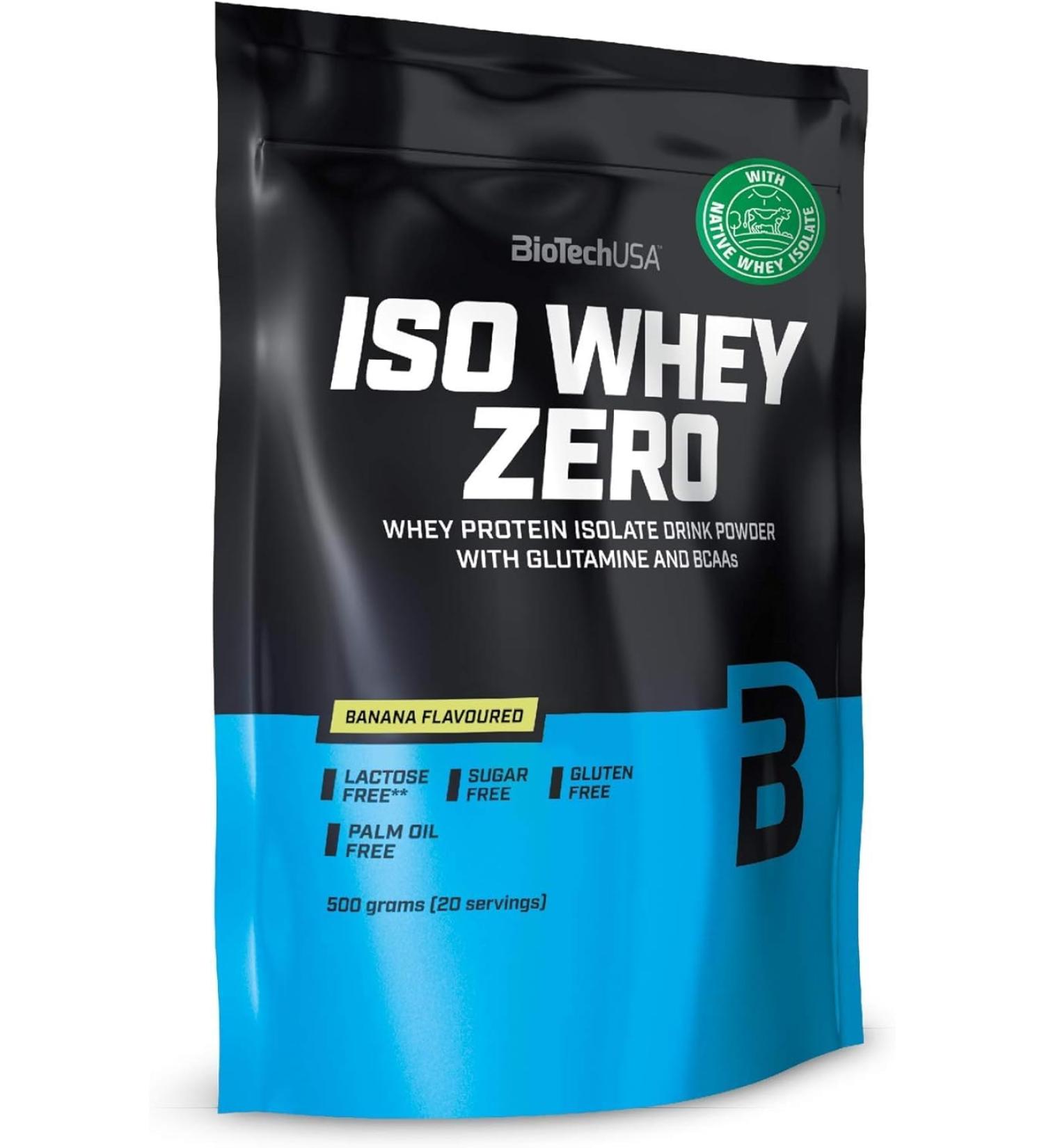 Proteine massa muscolare biotechusa iso whey zero 500 g banana IAF00085775 - Buy Online on GoSupps.com