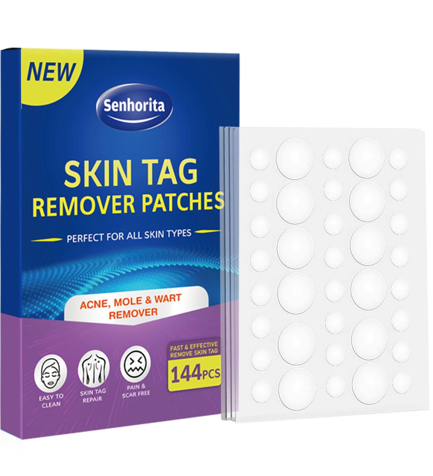 Skin Tag Remover Patches - 144Pcs | Safe & Painless Wart Removal for Face & Body - Buy Online on GoSupps.com