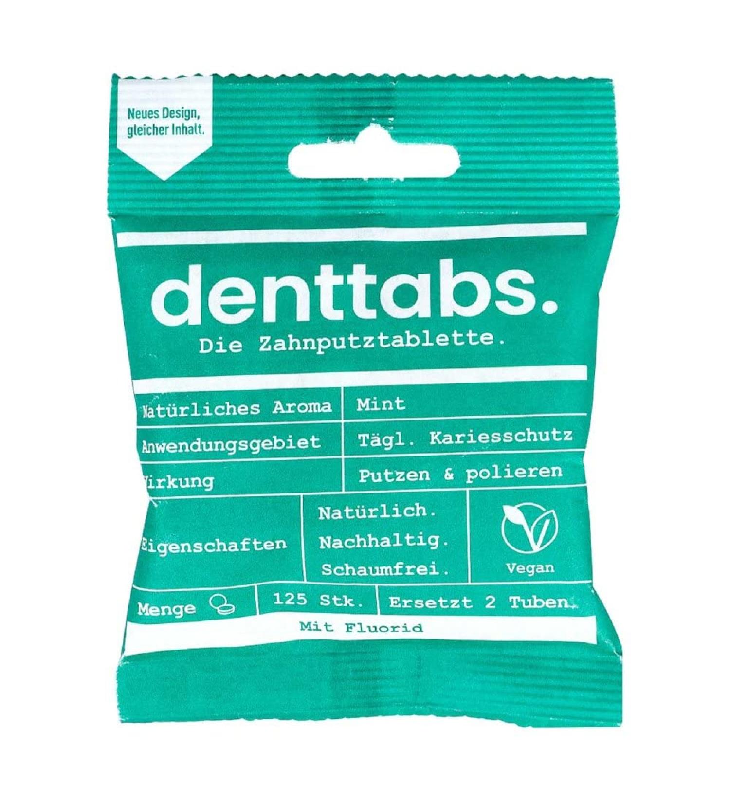 Denttabs tooth plastering pill 125 pcs
