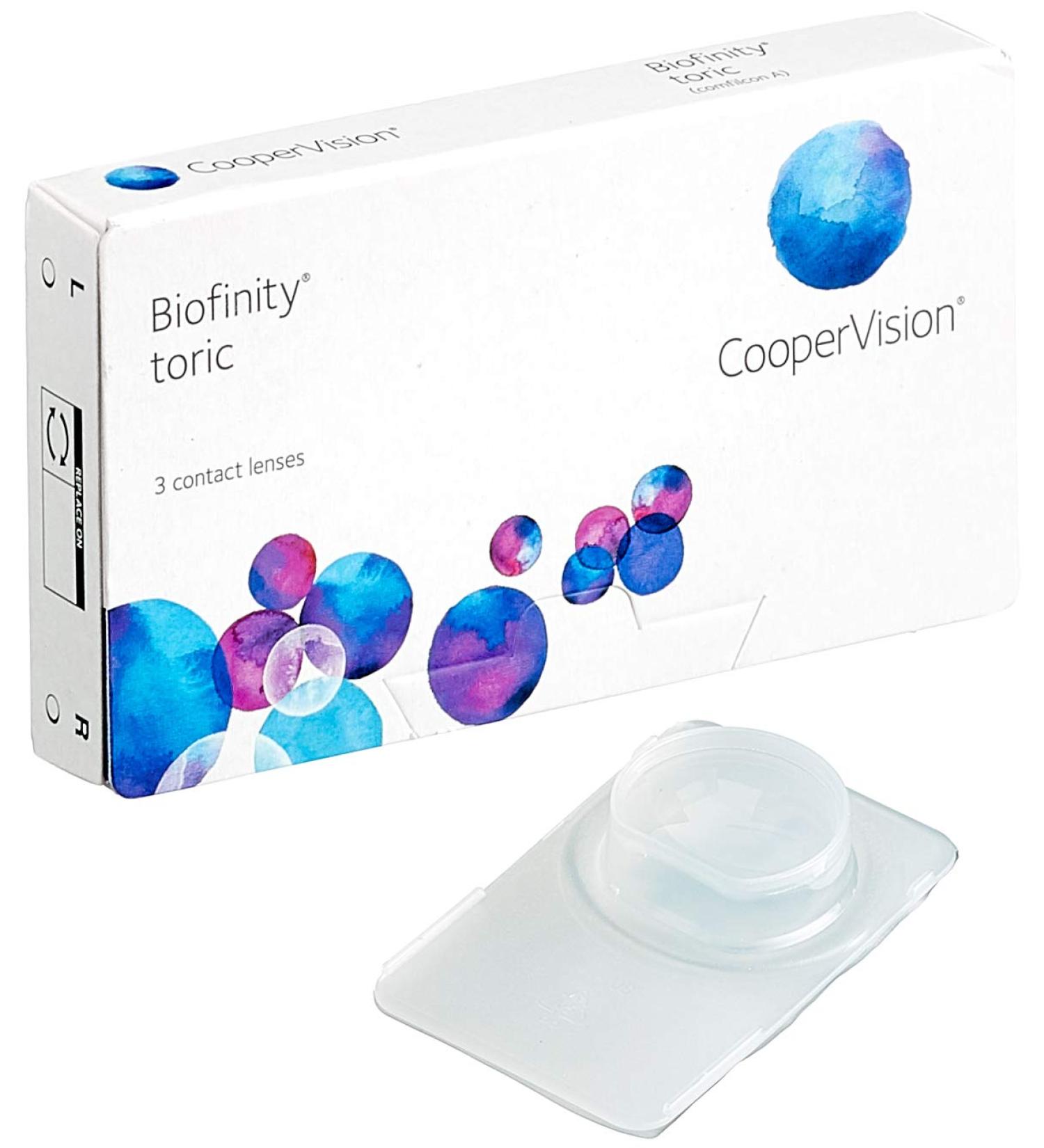 Buy Biofinity Toric Monthly Soft Lenses - 3 Pack | BC 8.70 mm | DIA 14.5 | CYL -1.25 | AXIS 140 | +2.5 Diopters - International Shipping Available - Buy Online on GoSupps.com