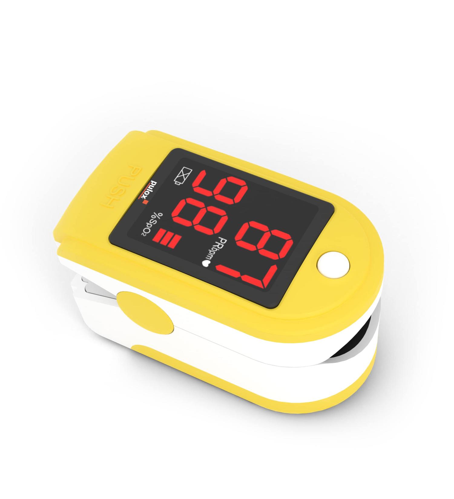 Buy Pulox PO-100 Pulse Oximeter with LED Display - Includes Hard Case Batteries & Accessories - International Shipping Available - Buy Online on GoSupps.com