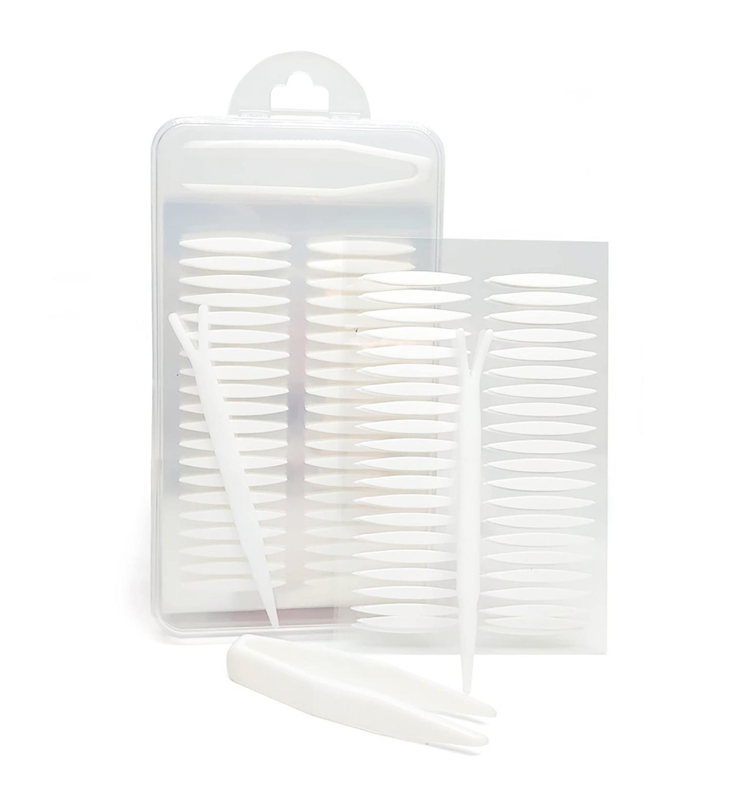 Invisible Eyelid Tape 800pcs with Fork & Tweezers - Eye Lift Stickers for Hooded or Mono-Eyelids - Buy Online on GoSupps.com