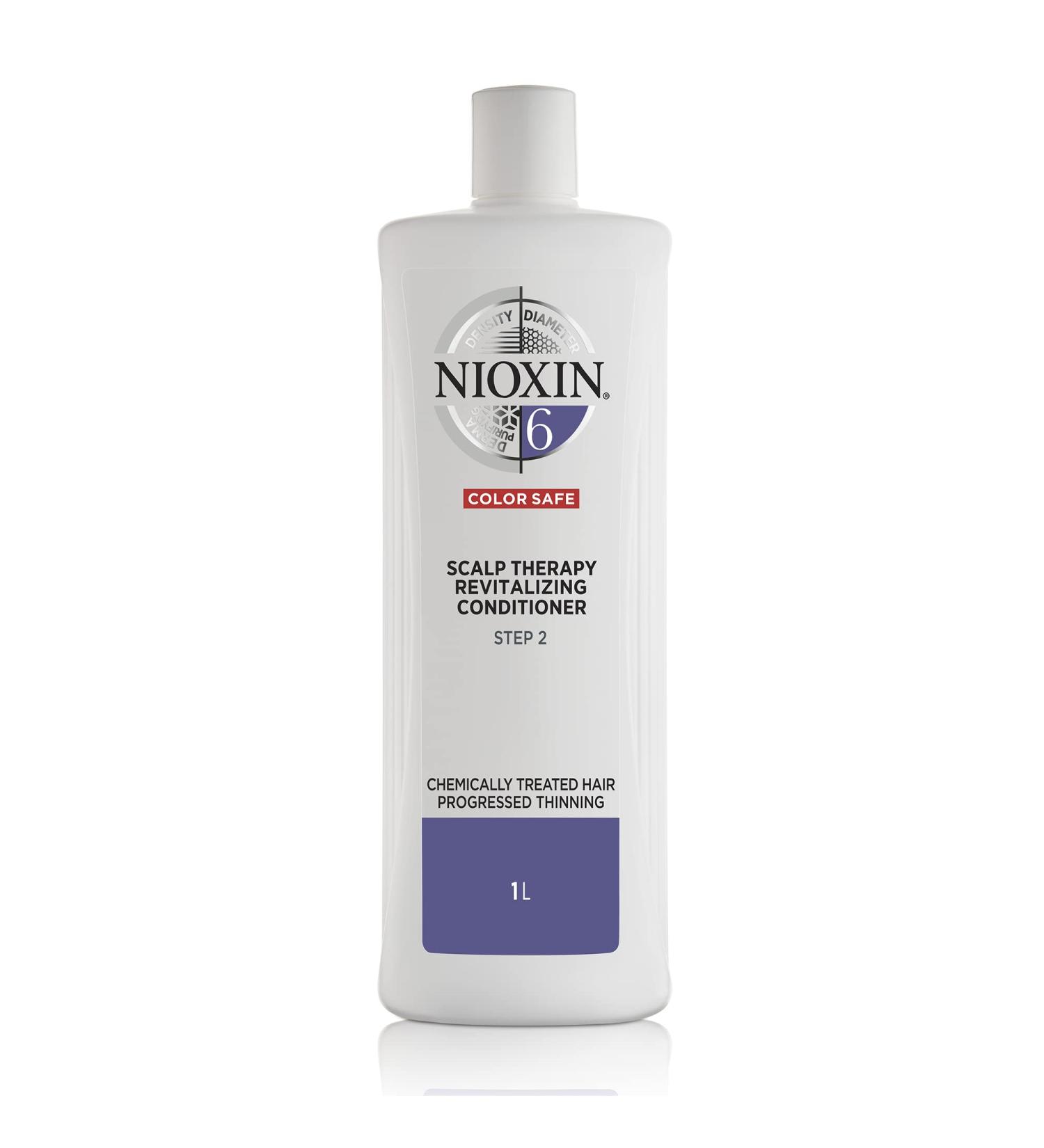 Nioxin System 6 Hair Treatment Conditioner 1L - For Chemically Treated Hair with Thinning Scalp - Pack of 1 - Buy Online on GoSupps.com