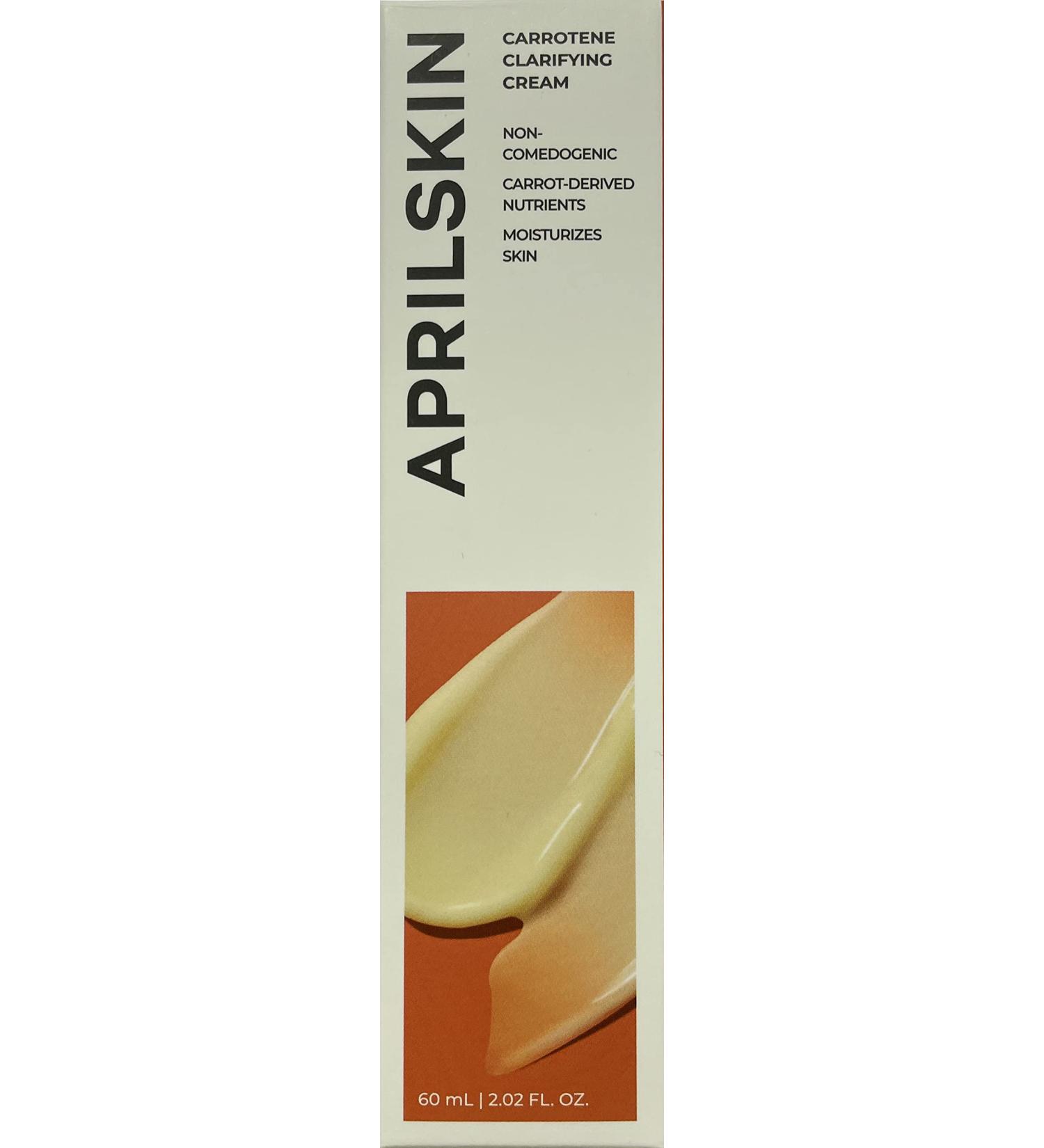 APRILSKIN Carrotene Clarifying Cream for Oily, Sensitive, Acne-Prone Skin | Blemish Removal & Moisture Balancing with M-Peptide | 2.02 oz | Cruelty-Free, No Sulfates or Artificial Fragrance - Buy Online on GoSupps.com