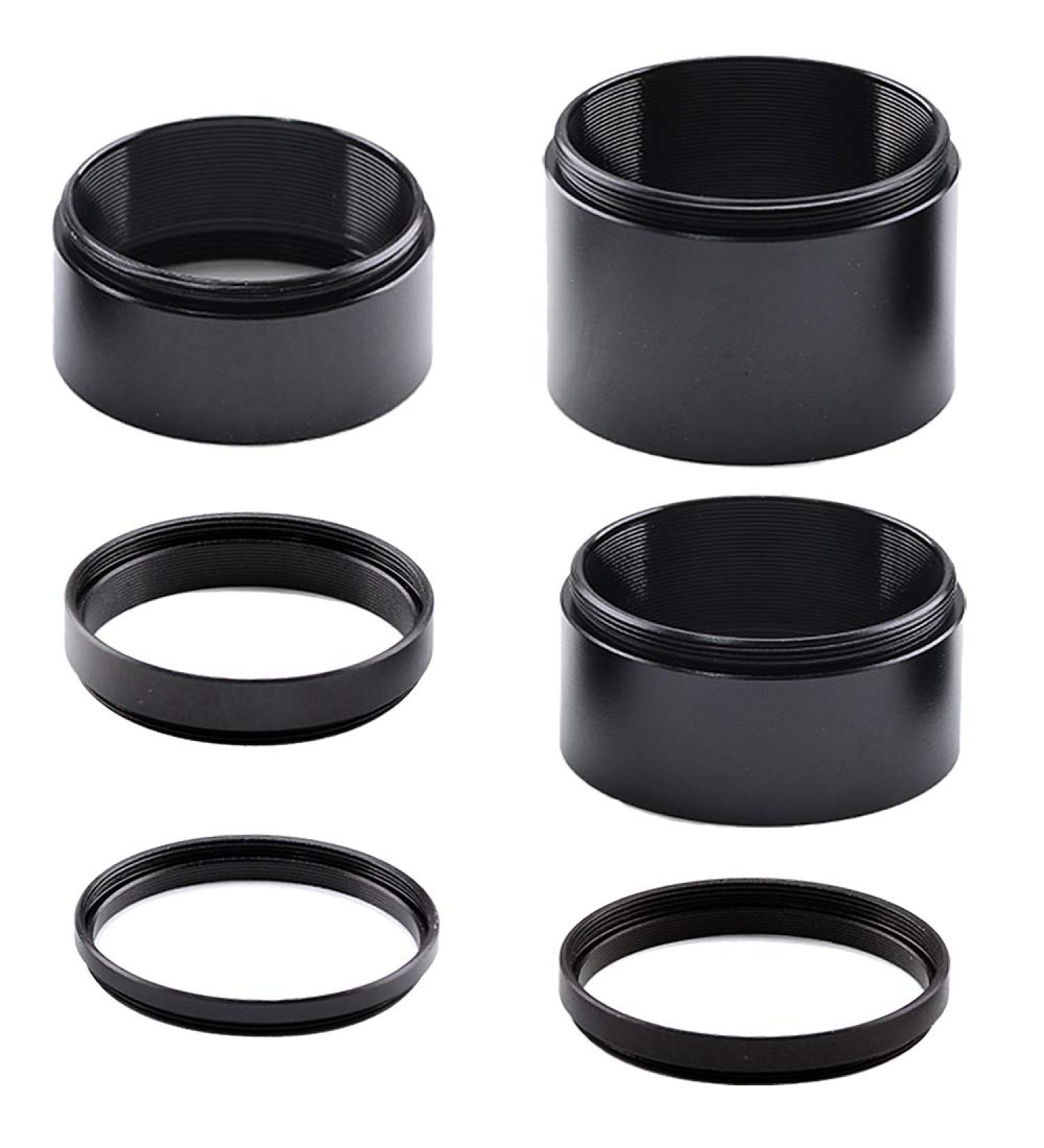 Starboosa Telescope T2-Extension Tubes Kit - 6 Tubes (3mm, 5mm, 7mm, 15mm, 20mm, 30mm) M42x0.75 for Cameras and Eyepieces - Buy Online on GoSupps.com