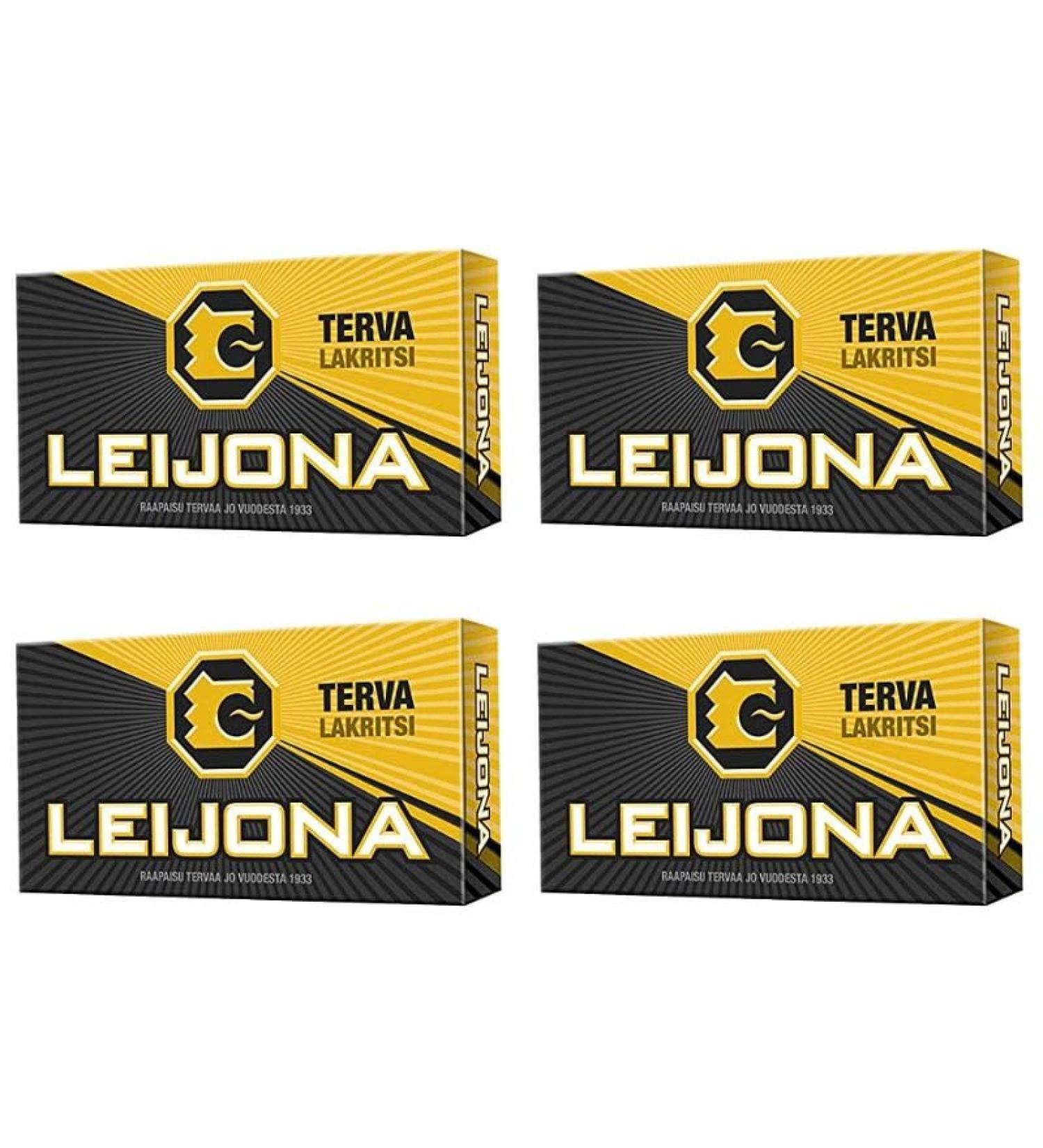Cloetta Leijona Tervalakritsi pastilles 4 Des boites of 32g