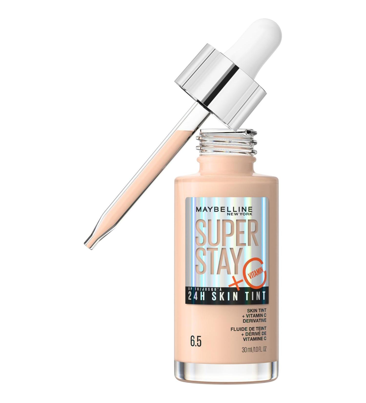 Maybelline Super Stay Skin Tint Foundation 24H Long-Lasting Vegan Formula - Shade 06.5 - 30 ml - Buy Online on GoSupps.com