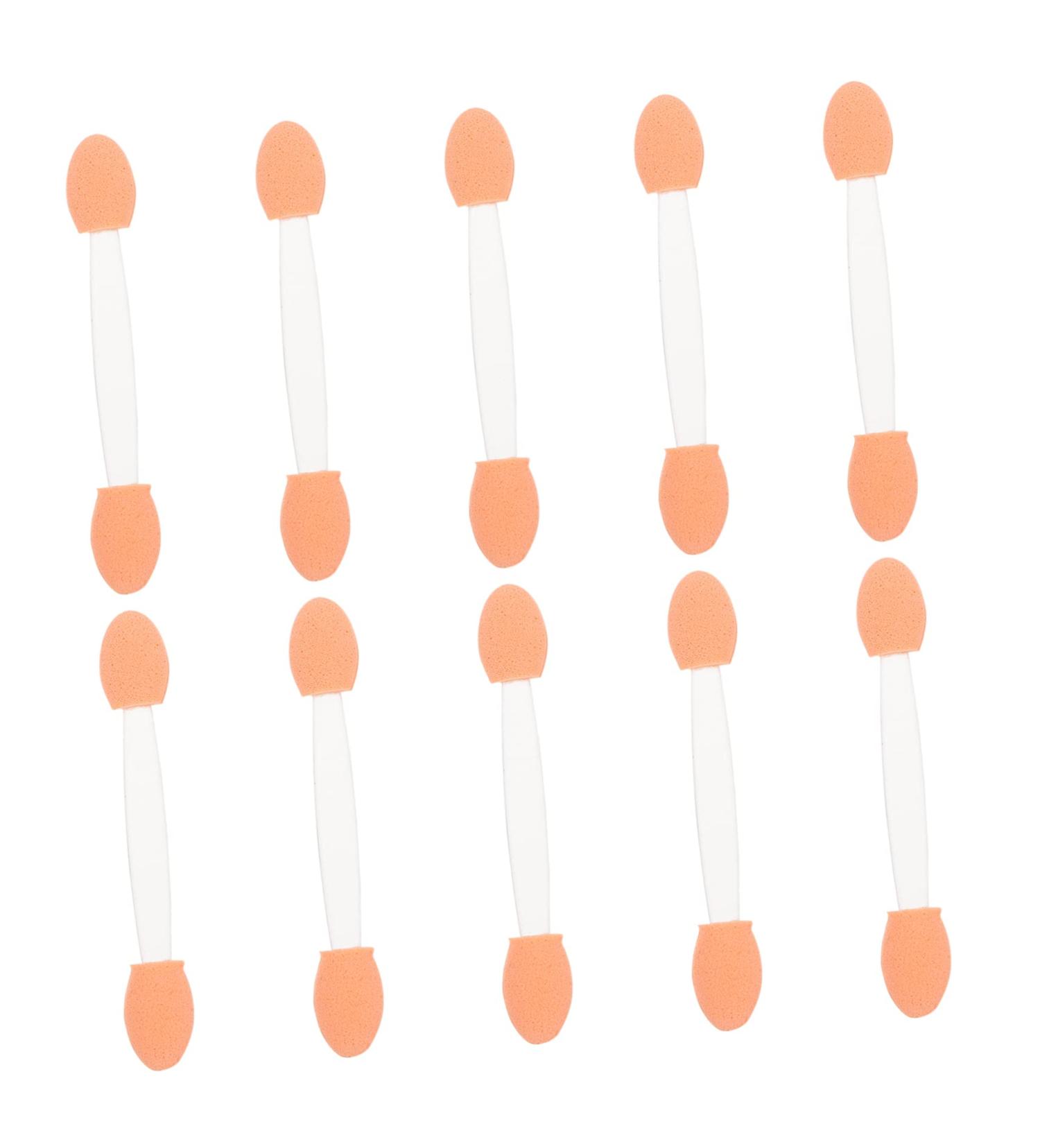 BIUDECO 100pcs Double Ended Eyeshadow Brush Eyeshadow Makeup Tool Makeup Brush Sponge Eyeshadow Stick Cosmetic Tool Eye Makeup Applicator Sponge Brush Cosmetic Applicator Dual-side 6.5x1.3cm White - Buy Online on GoSupps.com