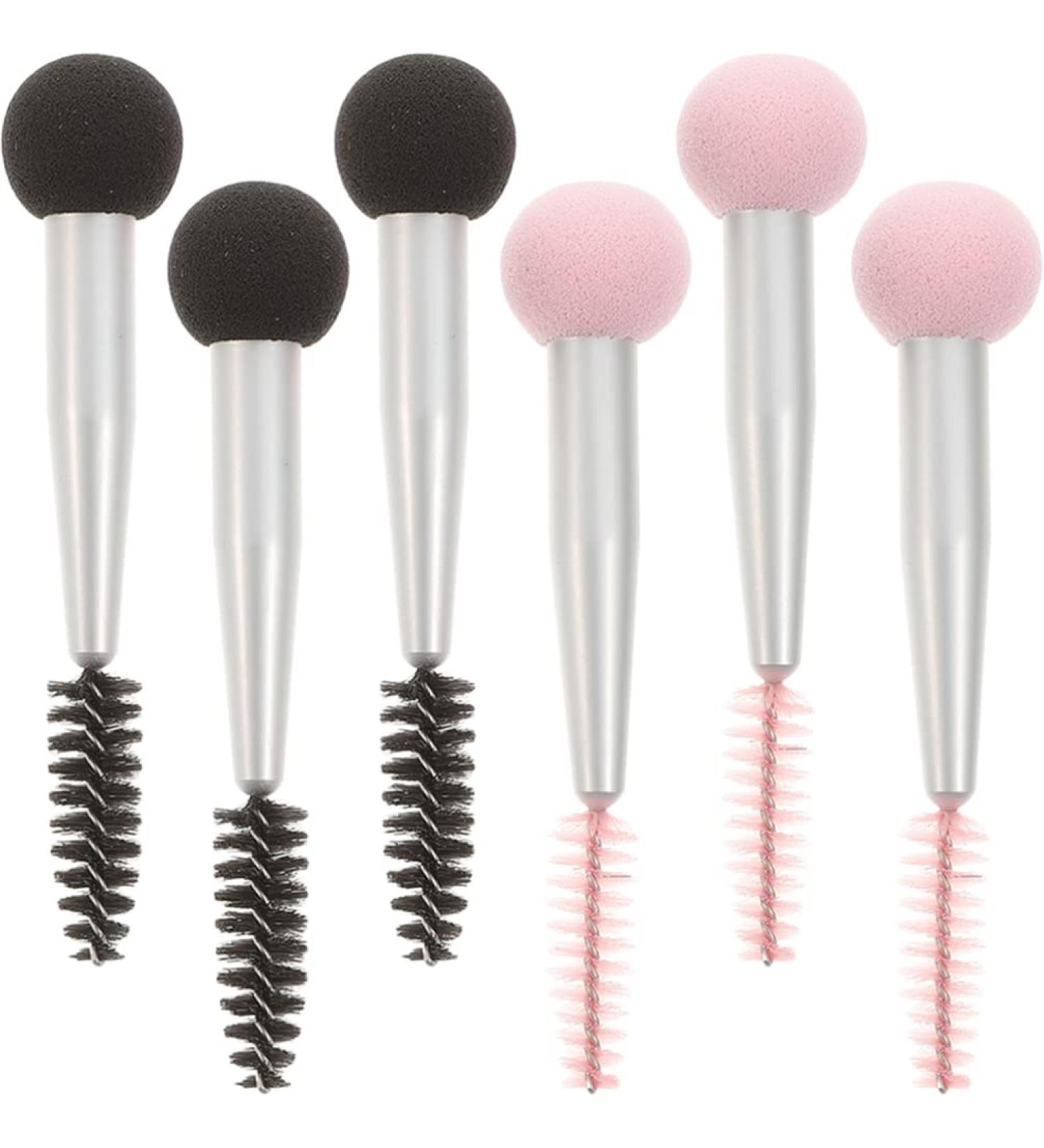 FRCOLOR 6pcs Makeup Brush Set - Sponge Applicators Eyebrow Stamper Beauty Sponges Eye Shadow & Foundation Brushes - Perfect for Travel - Buy Online on GoSupps.com