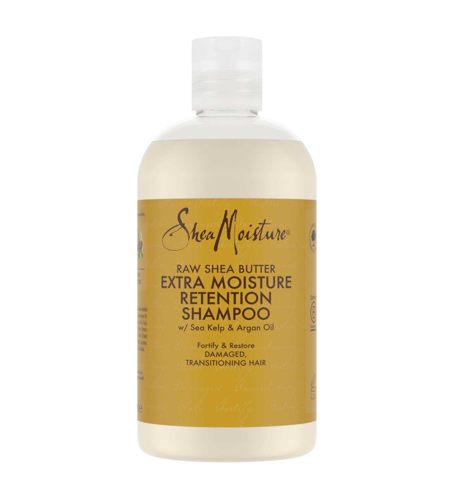 SheaMoisture Extra Moisture Retention Shampoo for damaged hair Raw Shea Butter Silicone and Sulfate Free 384 ml - Buy Online on GoSupps.com