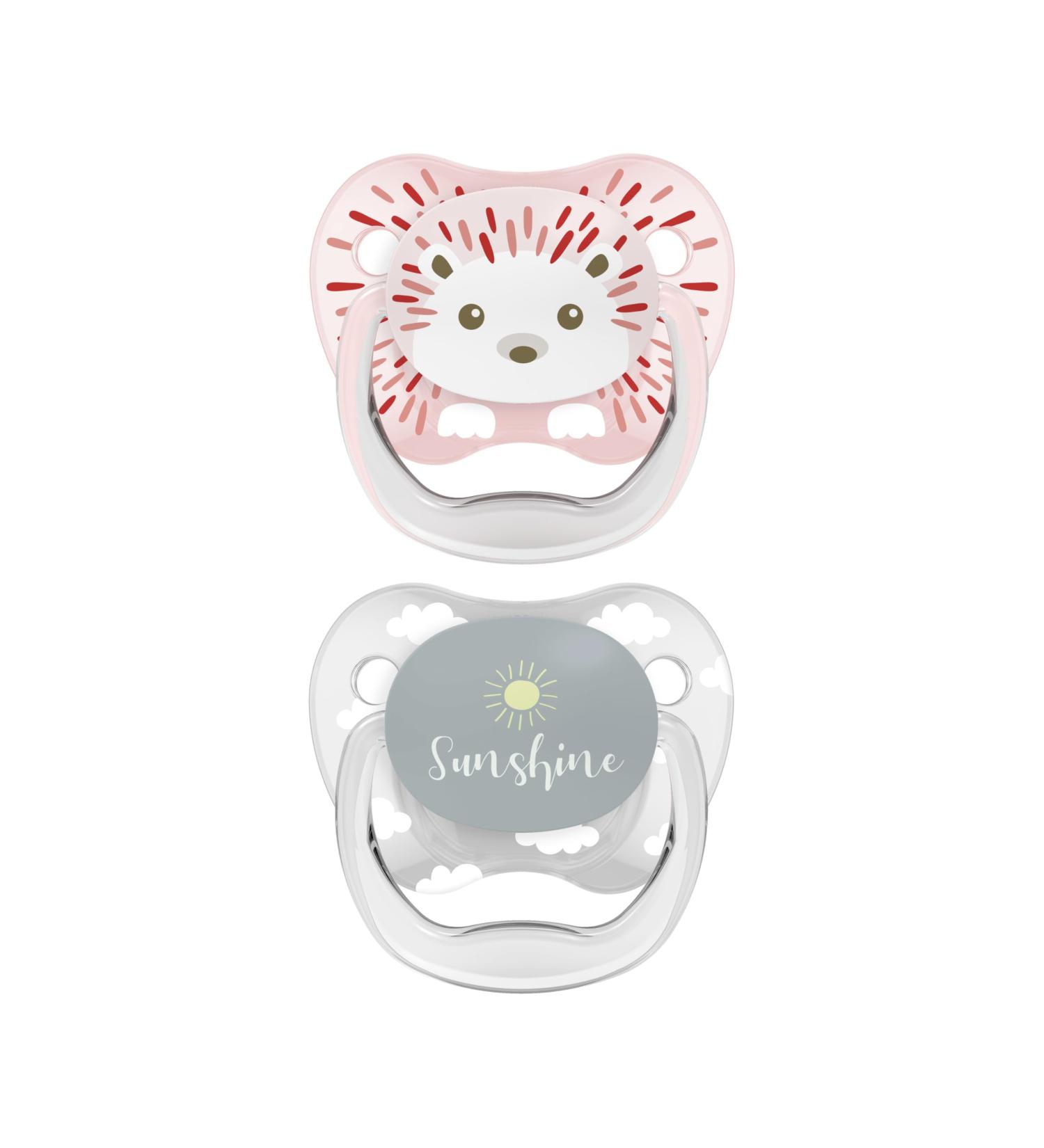 Dr. Brown's Prevent Classic Animal Faces T1 Pacifier for Babies - Pink & Purple (2 Units) | International Shipping Available - Buy Online on GoSupps.com