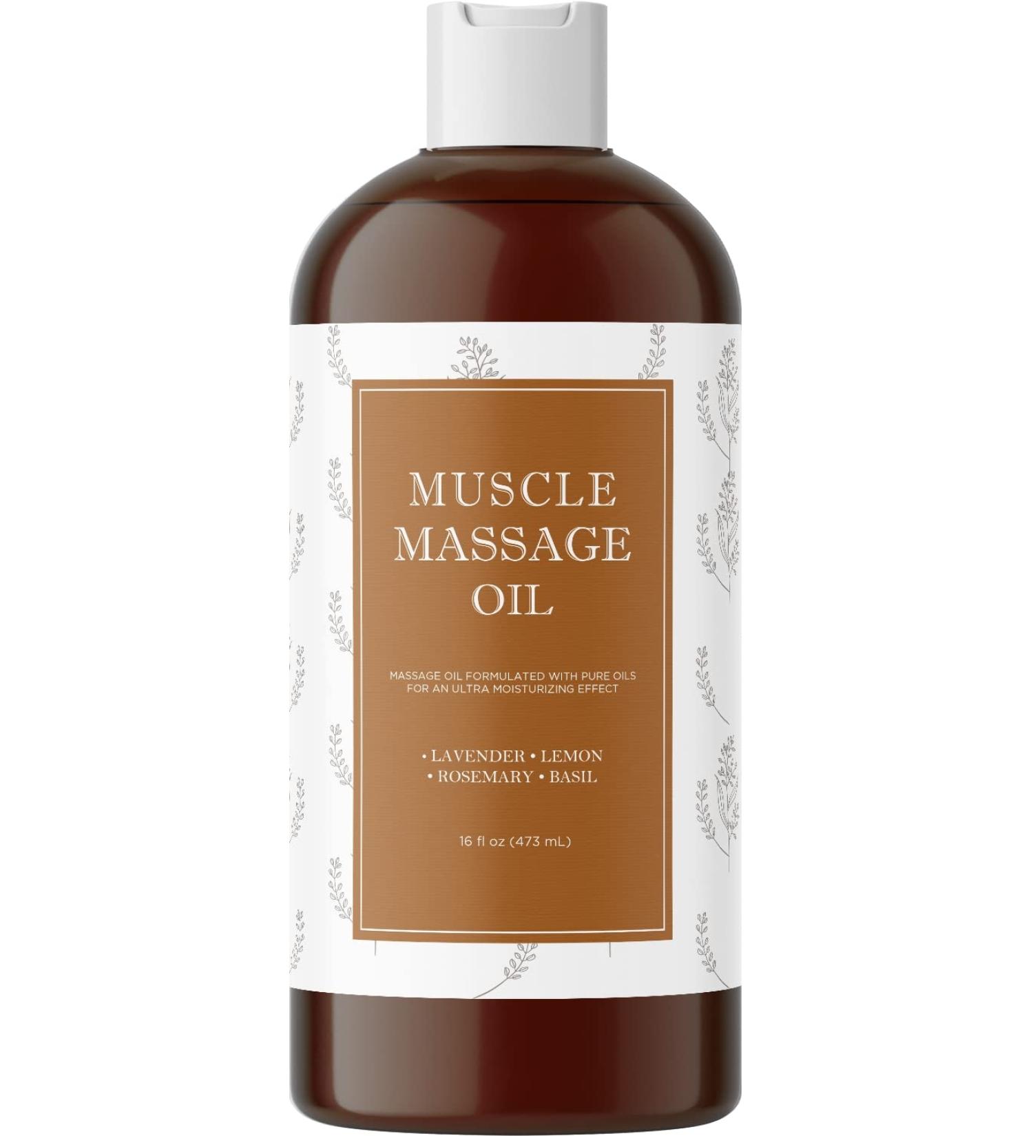 Aromatic Massage Oil for Sore Muscles | Moisturizing Body Oil with Natural Oils | Relaxing Joint & Muscle Relief - Buy Online on GoSupps.com