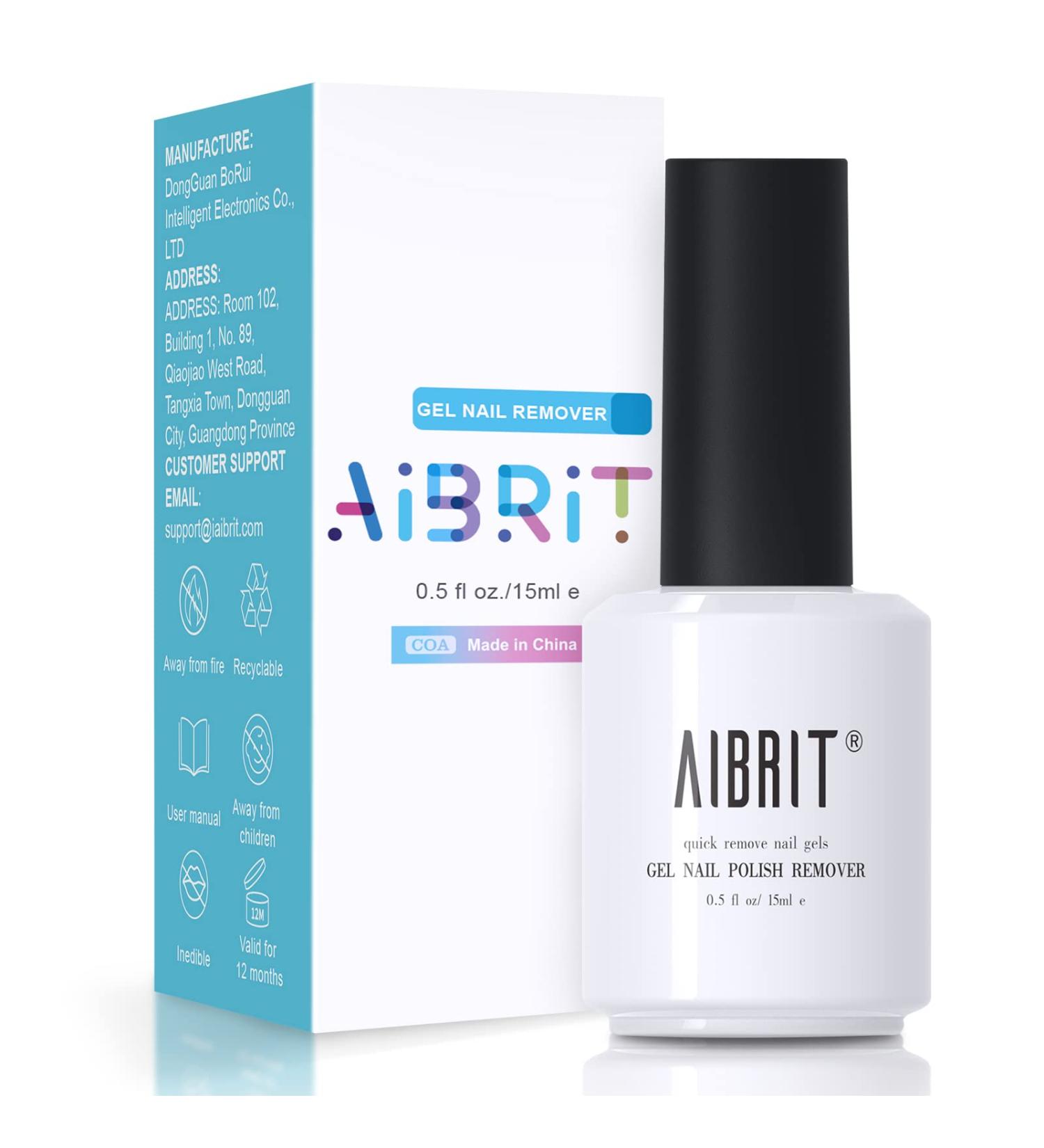 Gel Nail Polish Remover - Non-Irritating Formula, No Soaking Needed - 0.5 fl oz - Buy Online on GoSupps.com