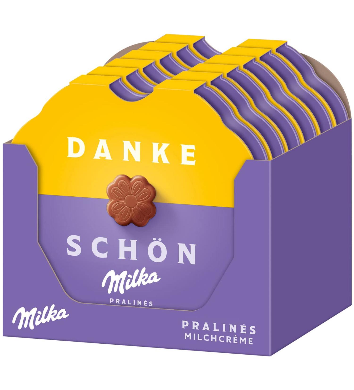 Buy Milka Little Thank You Pralines 12x44g - Delicious Milk Chocolate & Cream Treats | International Shipping Available - Buy Online on GoSupps.com