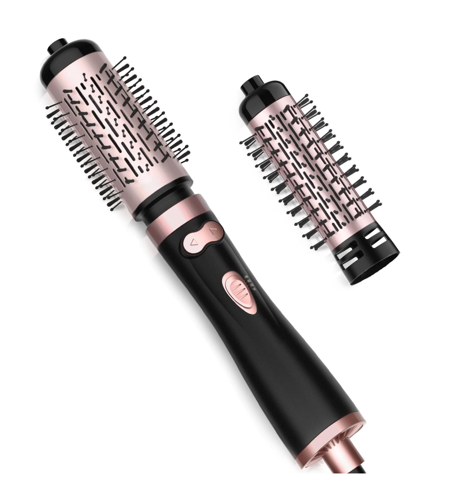 4-in-1 Rotating Hair Dryer Brush - Spinning Round Hot Air Brush for Smooth Volume & C-Curls - International Shipping Available - Buy Online on GoSupps.com
