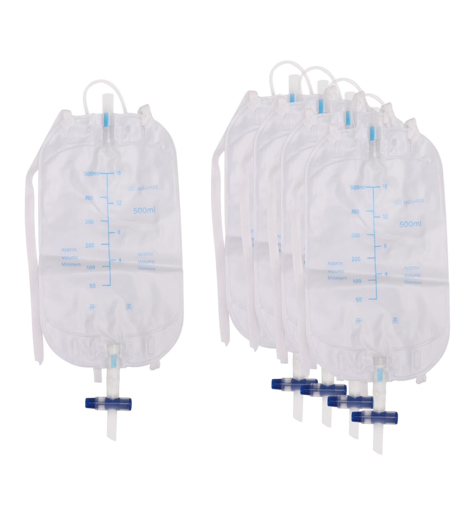5X Urinary Incontinence Kit: External Catheters + Leg Night Drainage Bag (500ml) - Buy Online on GoSupps.com