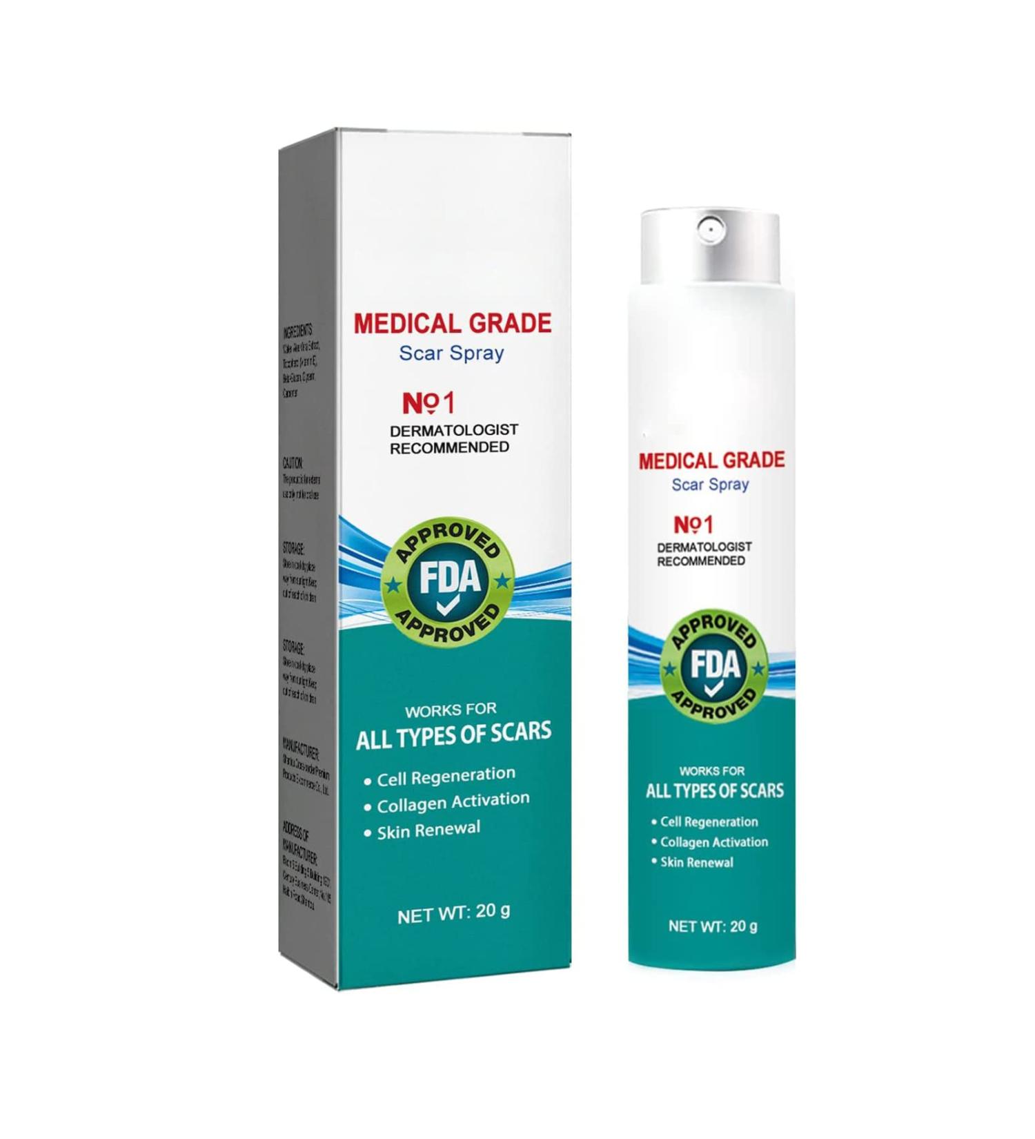 PARHAR Advanced Scar Repair Spray: For Facial Acne, Dark Spots, Surgical Scars, Stretch Marks - Gently Cares for Acne-Prone Skin, Relieves Itching - Suitable for All Scar Types - Buy Online on GoSupps.com