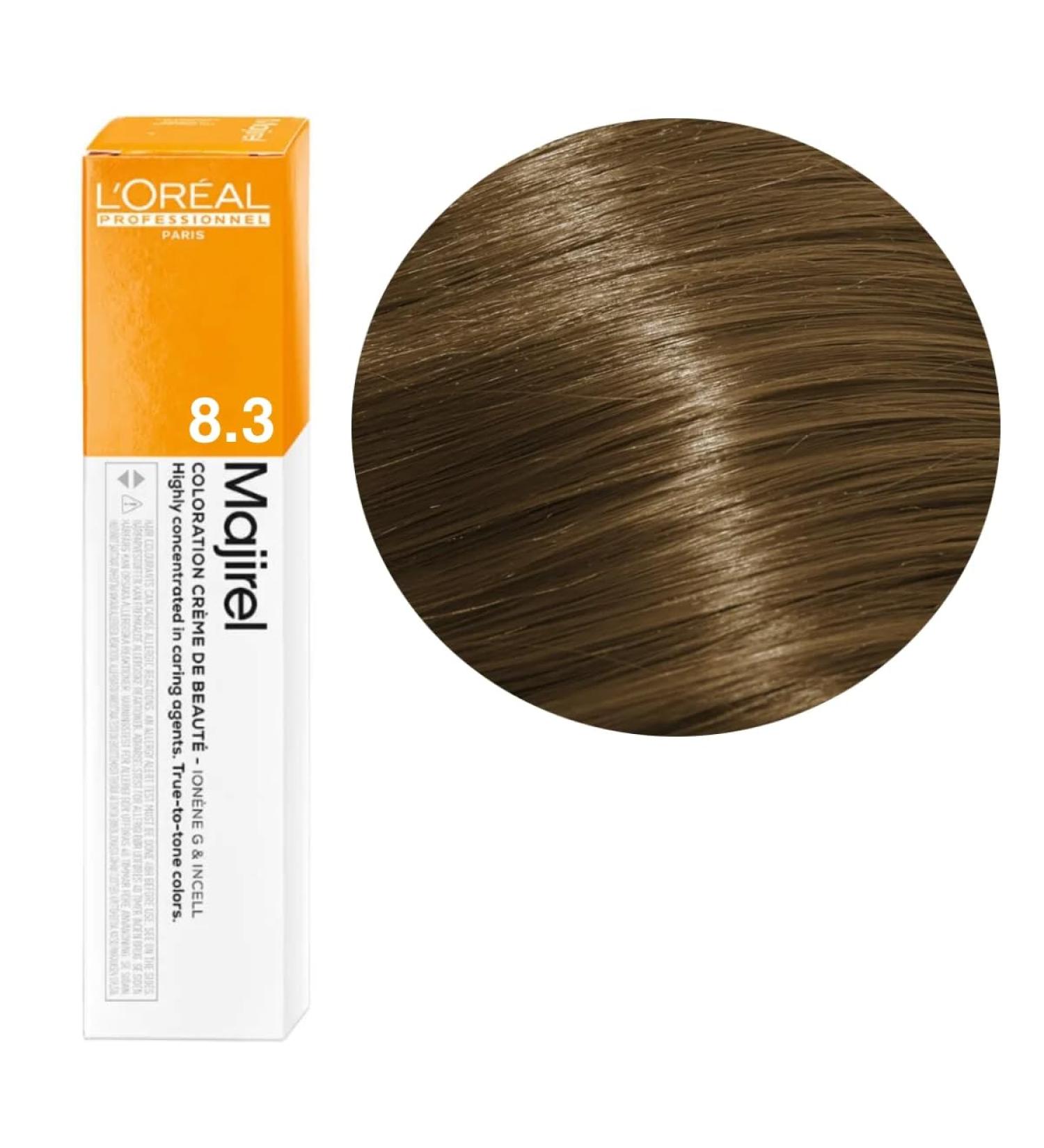 L'Or al Professionnel Majirel 8.3 Light Blonde Gold Hair Color - 50 ml | International Shipping Available - Buy Online on GoSupps.com
