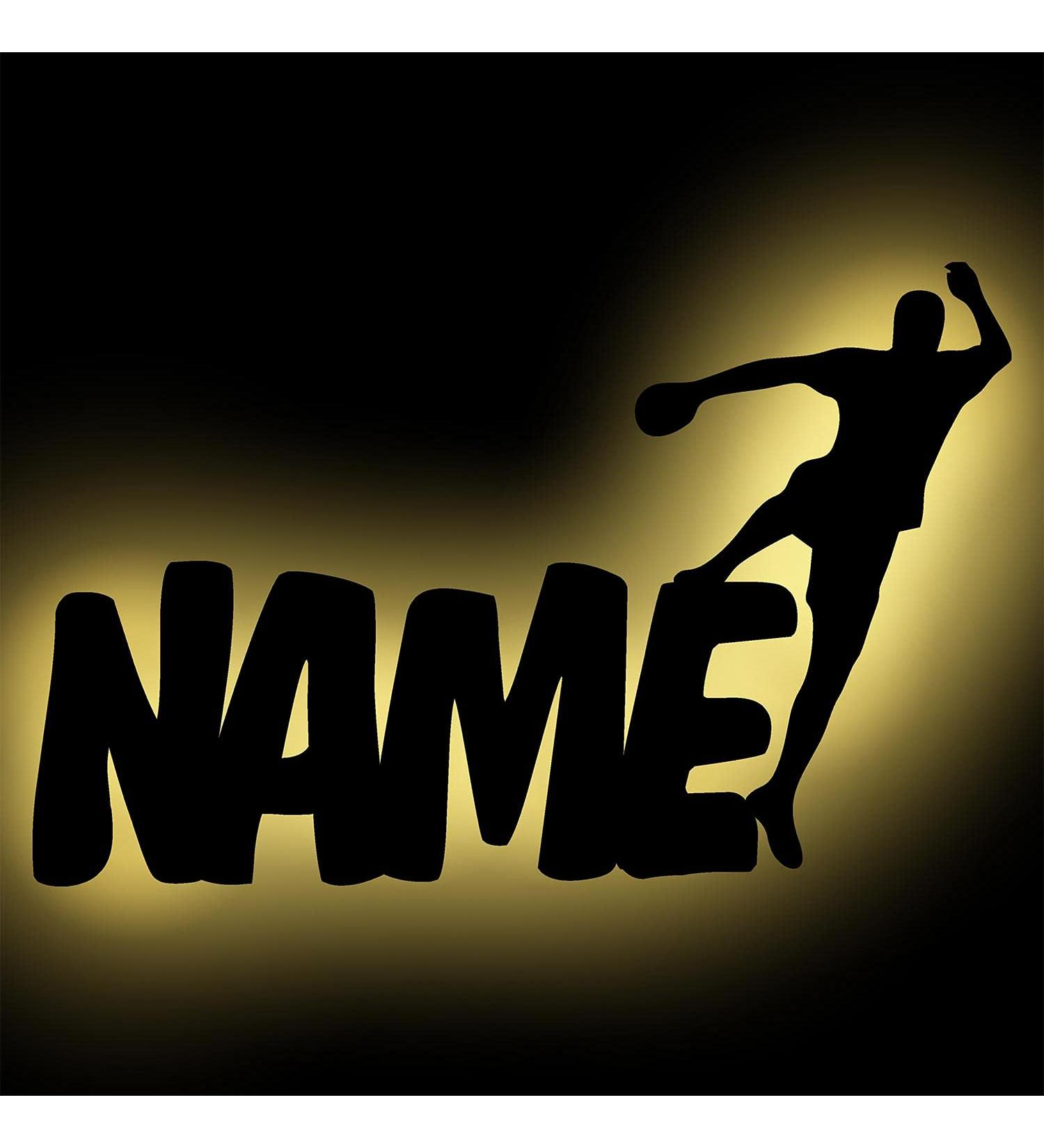 LED Handball Wall Lamp | Personalized Night Light Gift for Handball Players | Unique Birthday & Anniversary Ideas - Buy Online on GoSupps.com