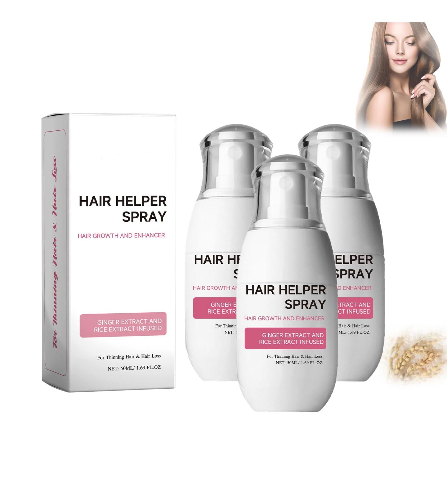Hair Helper Spray 2024 New Rice Nutri Spray For All Hair Types (3 pcs) - Buy Online on GoSupps.com
