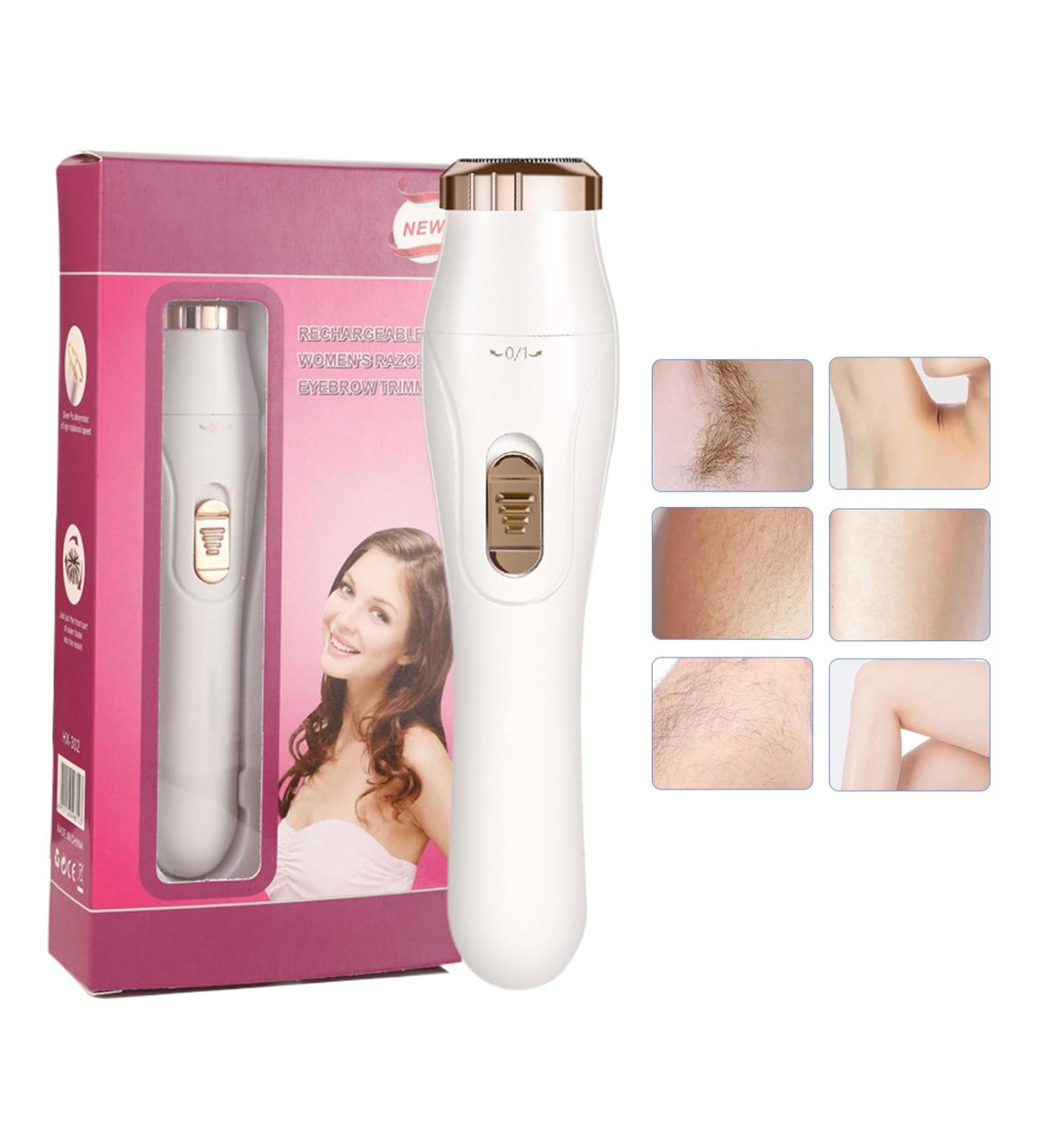 Body hair trimmer electric shaver for body hair waterproof with interchangeable heads for damp and areas - Buy Online on GoSupps.com