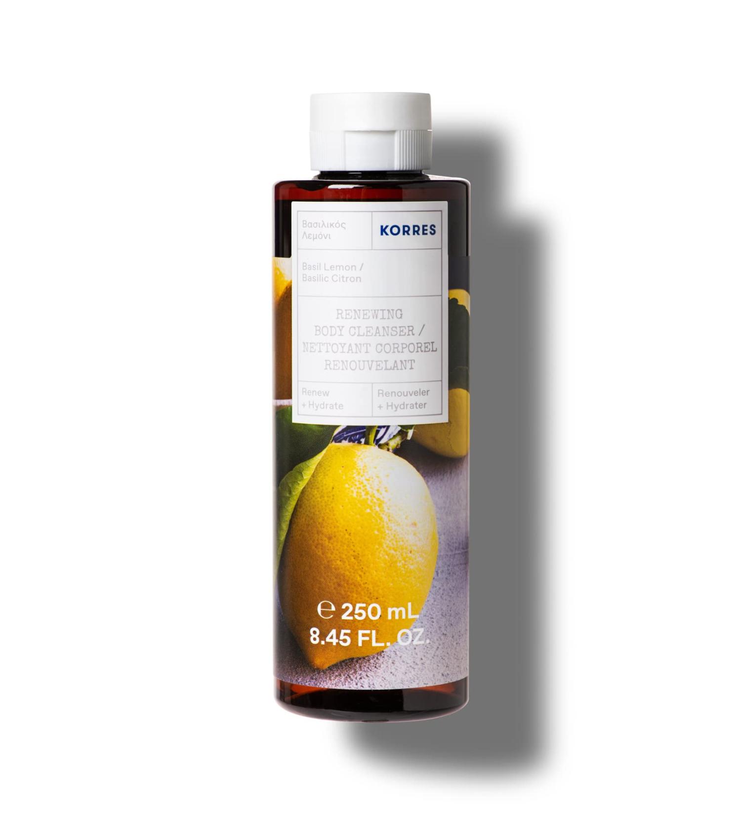 KORRES Renewing Body Cleanser  8.45 fl. oz. Basil Lemon 8.45 Fl Oz (Pack of 1)