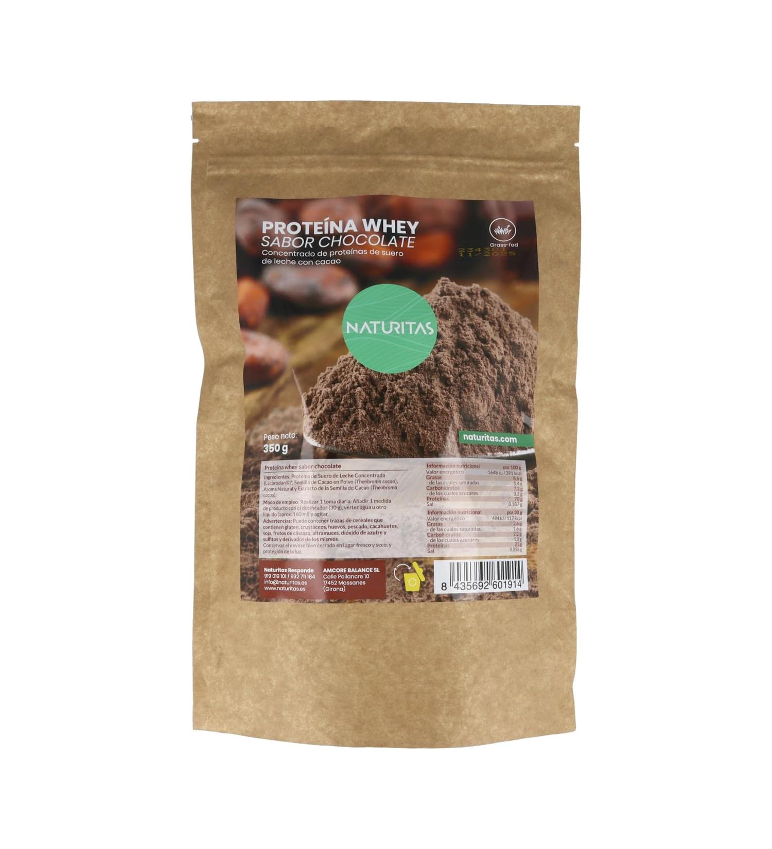 Naturitas Whey Protein Chocolate 350g Naturitas Essentials Powder | ORGANIC | Proteins