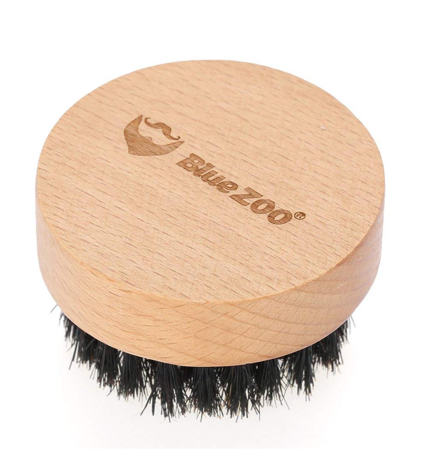 Beech Wood Beard Brush Boar Bristles Brush Sweep Hair Brush Face Care Cleaning Grooming Tool - Buy Online on GoSupps.com