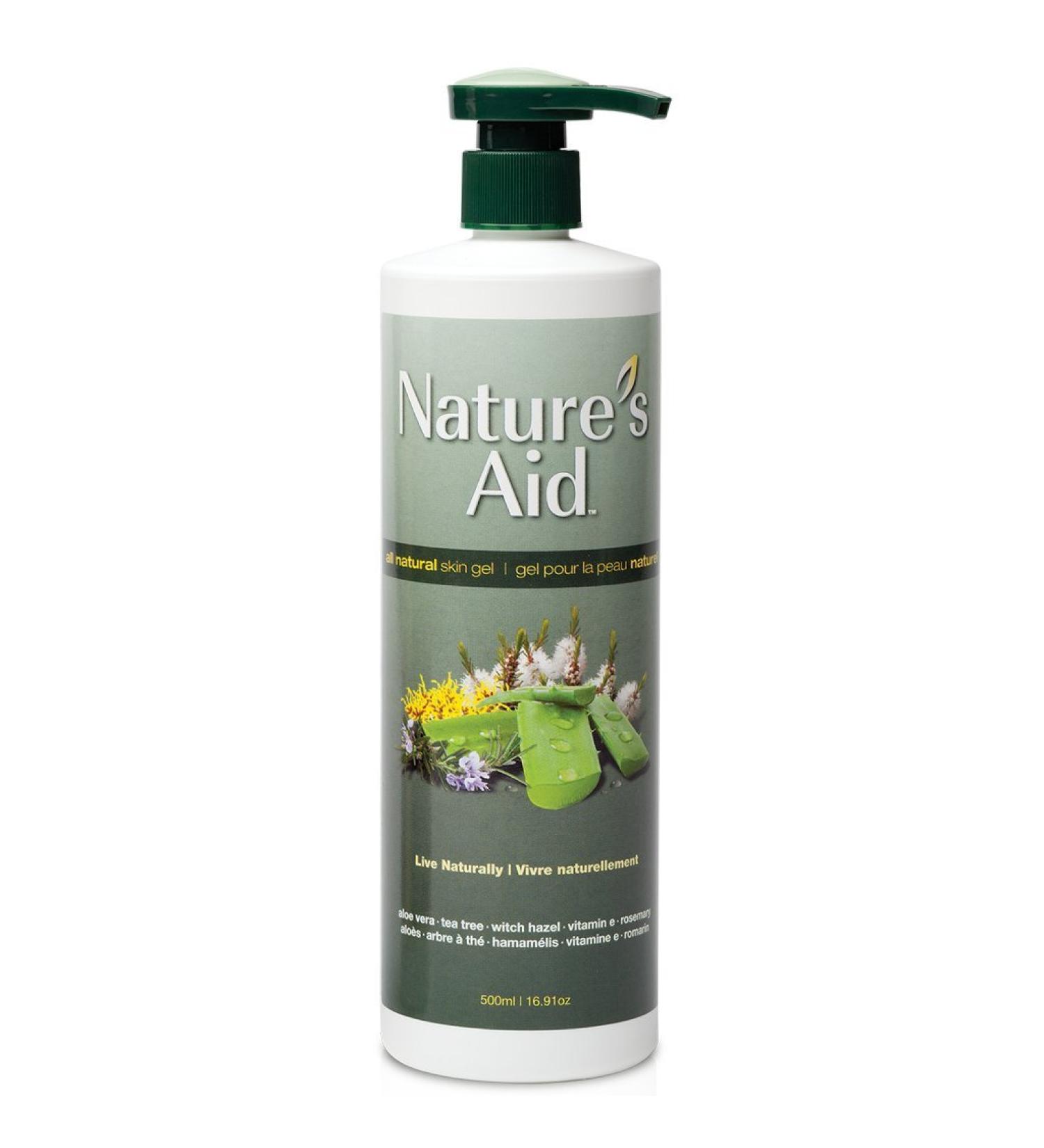 Natural Skin Gel with 3x Aloe Vera for Dry Flaky & Itchy | Facial Acne Brown Spots Toner & Cleanser | Sunburn | Rashes | Bug Bites & Stings | Shaving Waxing & Laser 16.91 Ounce (Pack of 1)