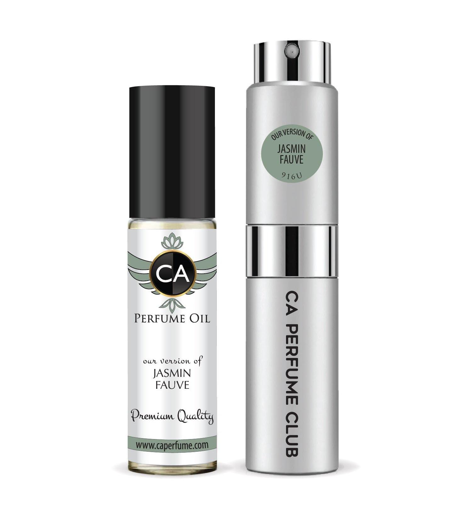 CA Perfume Duo Impression of Jasmin Fauve For Women & Men Sprayer + Body Oil Roll-On Bottles 0.27 Fl Oz+0.33 Fl Oz - Buy Online on GoSupps.com