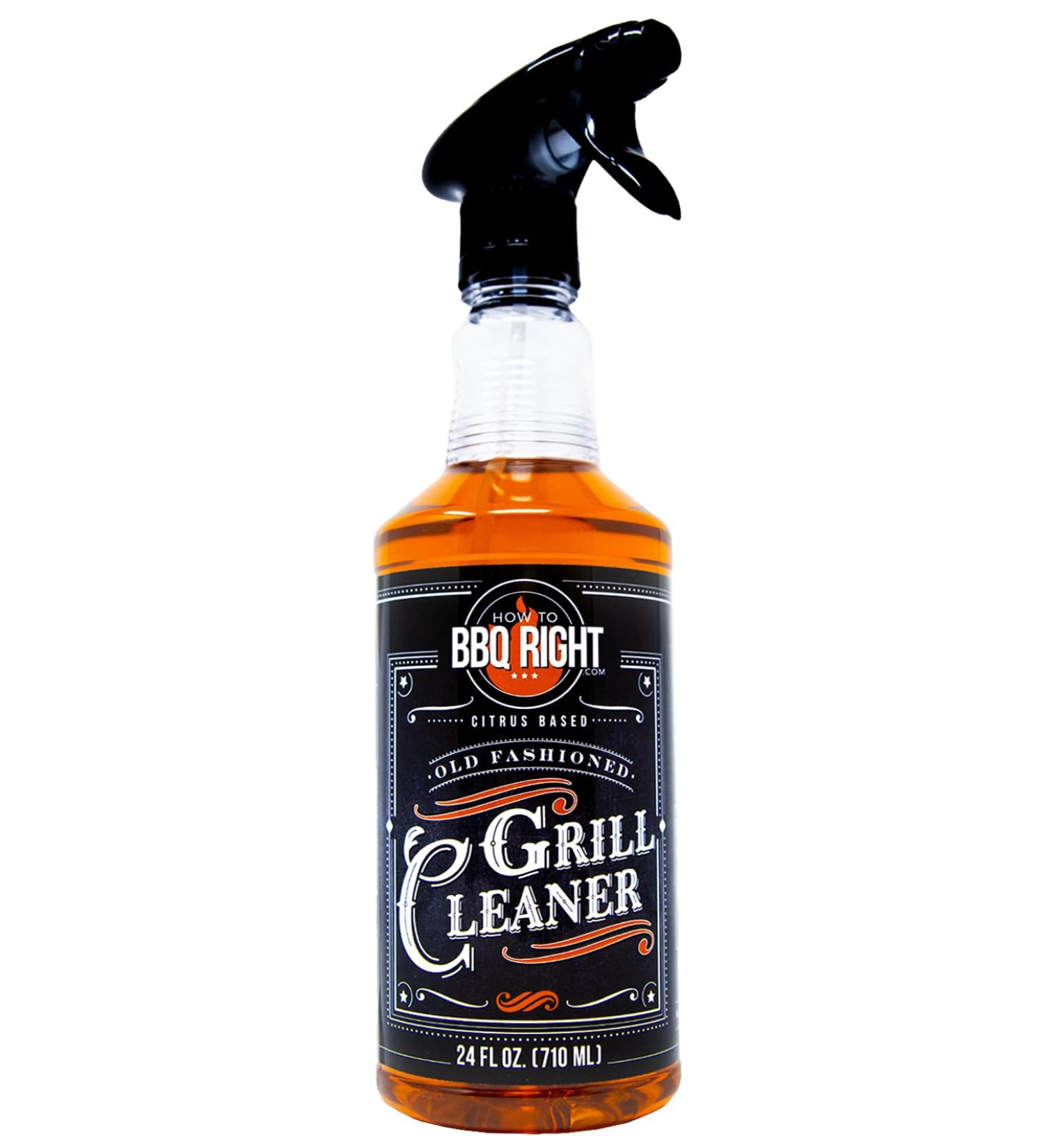 How to BBQ Right Old Fashioned Grill Cleaner - Citrus-Based Non-Toxic Biodegradable & Safe for All Surfaces - 24 oz | Eco-Friendly BBQ Cleaning Solution - Buy Online on GoSupps.com