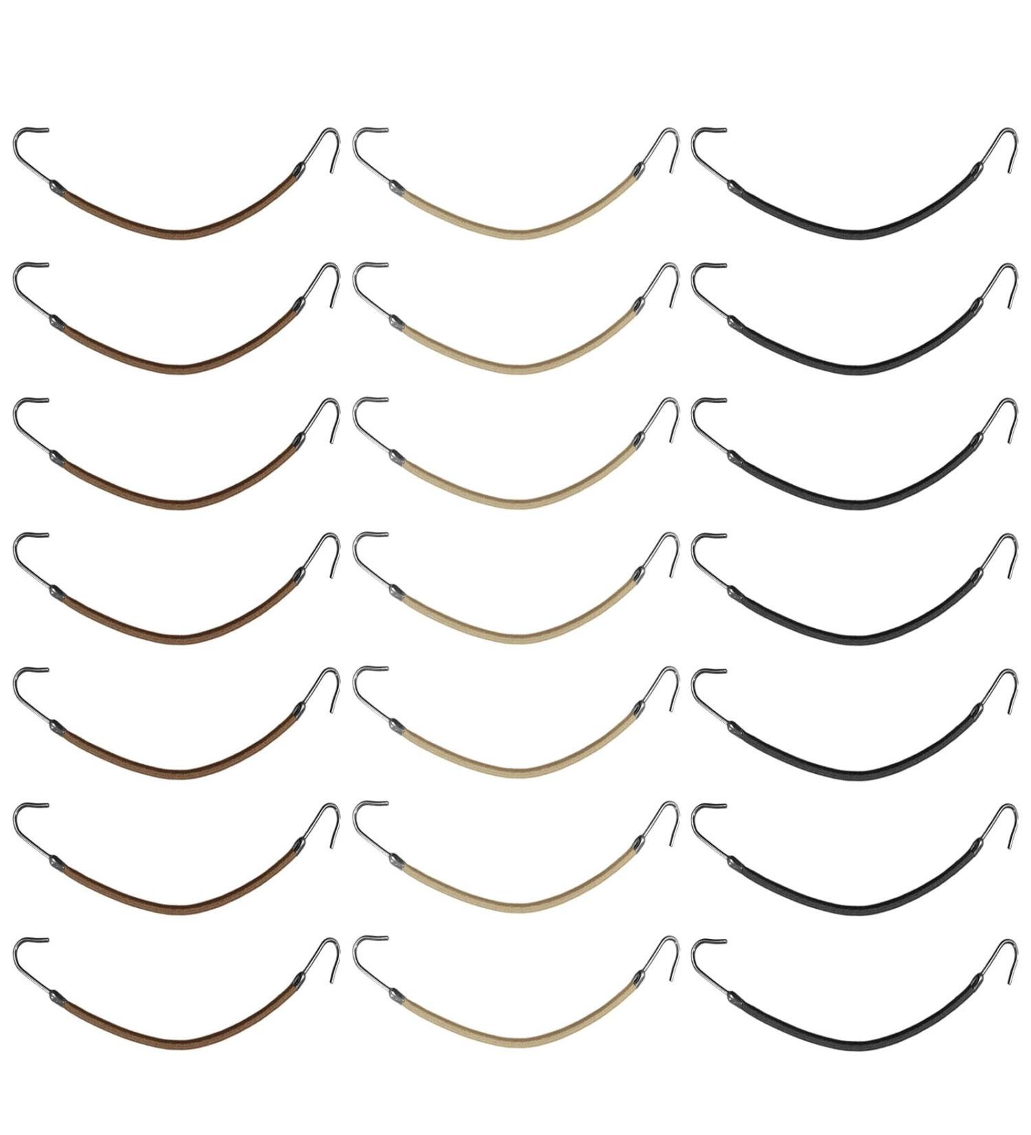 EUPSIIU 21 Elastic Hook Hair Tie Ponytail Hooks Hair Clips Bungee Hair Ties Rubber Bands with Hooks Hair Bungee Cords Ponytail Holders Hair Accessories for All Hair Types (Multicolor) - Buy Online on GoSupps.com