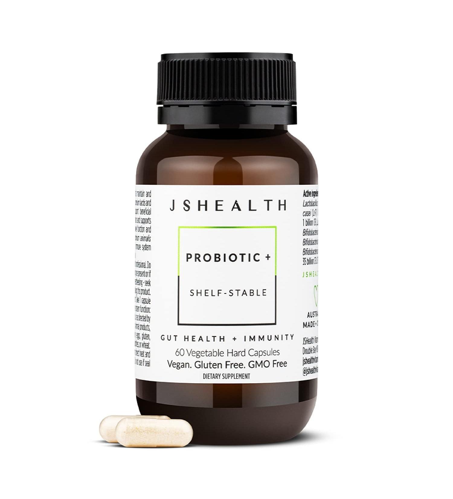 JSHealth Vitamins Gut Health and Immunity Formula | Probiotics for Women and Men | Shelf Stable Probiotic Supplement for Digestive Health and Immune Support (60) - Buy Online on GoSupps.com