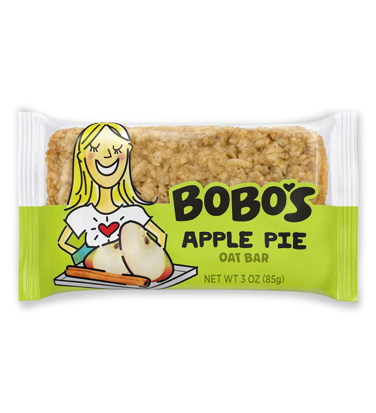 Bobo's Apple Pie Oat Bars - Gluten Free Vegan Snack (12 Pack, 3 oz Each) | Whole Grain, Made in USA - Buy Online on GoSupps.com