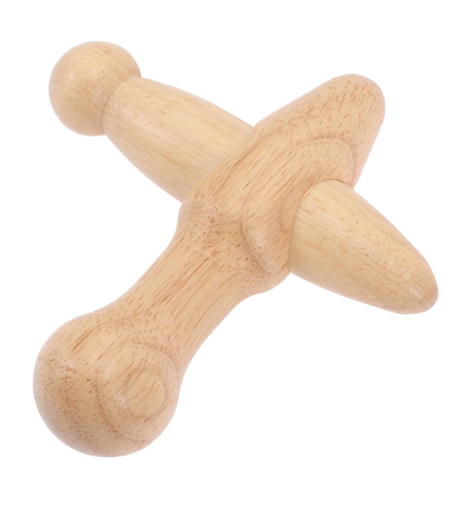 Biudeco Thai Wooden Foot Massage Device - Self-Massage Hook & Trigger Point Tool for Neck & Body Relief - Buy Online on GoSupps.com