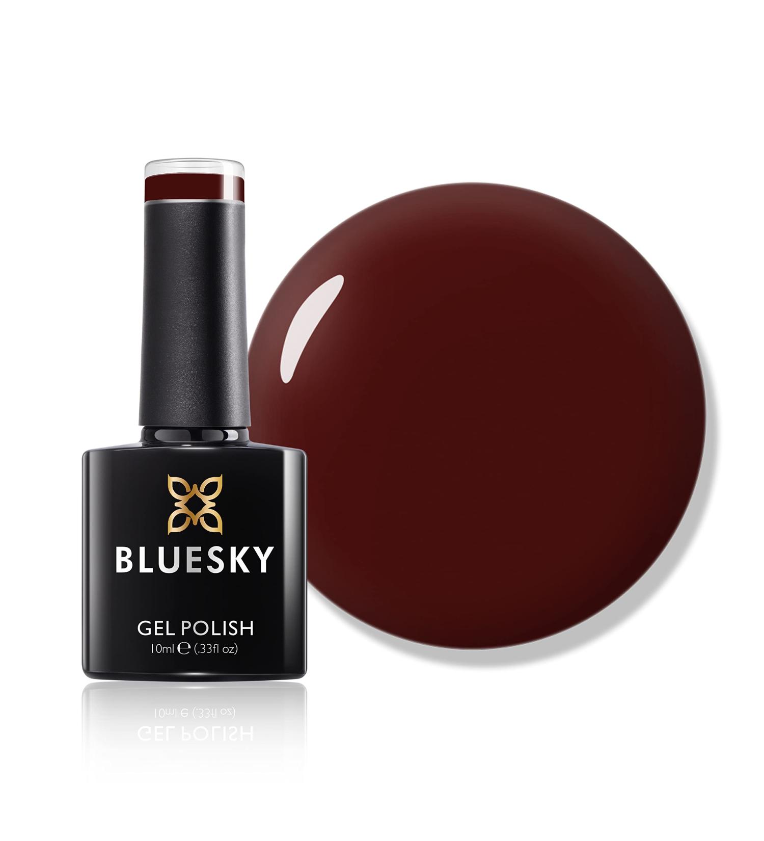 Bluesky Gel Nail Polish Burgundy A048 Dark Red Long Lasting Chip Resistant 10 ml (Requires Drying Under UV LED Lamp) - Buy Online on GoSupps.com