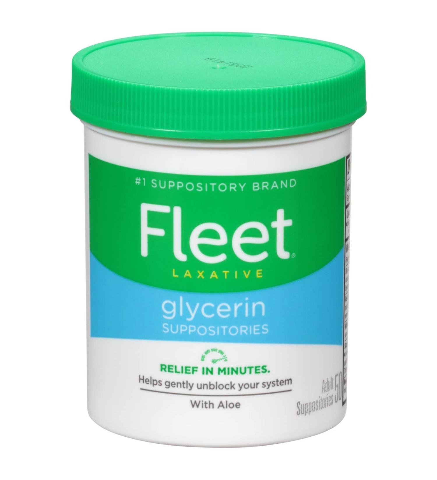 5 Packs of Fleet Adult Glycerin Suppositories (50ct) - Fast-Acting Relief - Buy Online on GoSupps.com