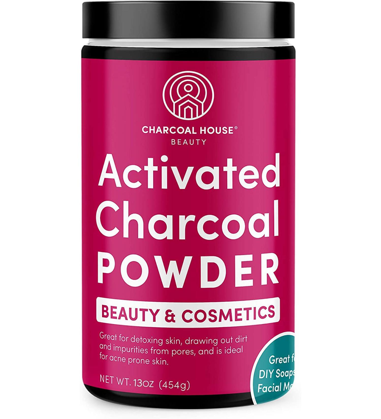 Charcoal House Activated Bamboo Charcoal Powder Food Grade - Beauty & Cosmetics - Use in Skin Care Body Scrub Facial Cleanser Soap Making Face Wash & Teeth- 11 oz 11 Ounce (Pack of 1) - Buy Online on GoSupps.com