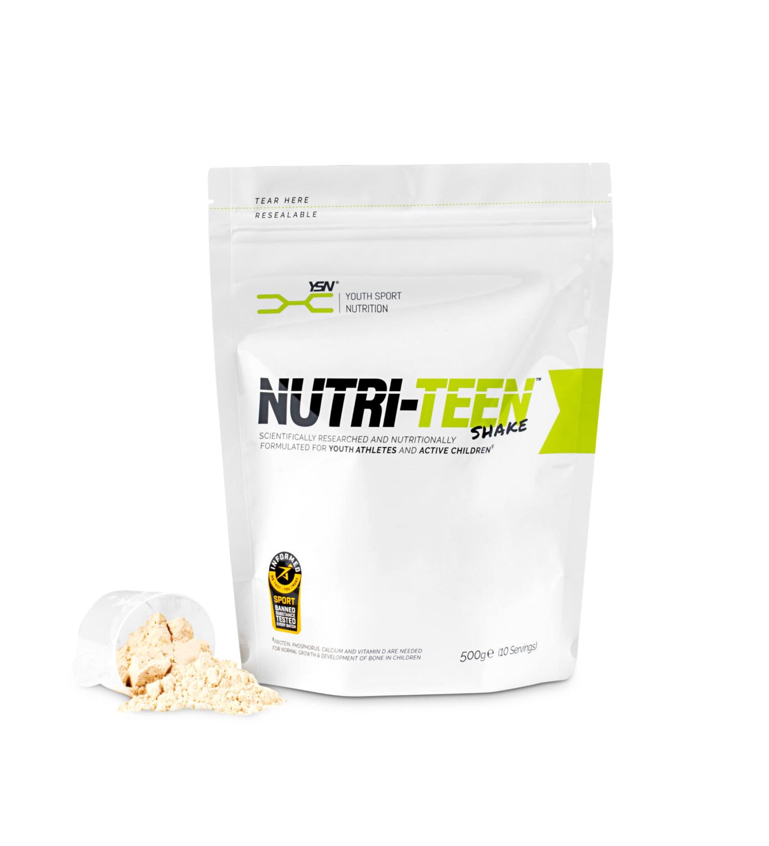  Nutriteen Nutri-Teen Shakes Strawberry Flavour (500g) Nutrition-Rich Powder Food for Active Kids - Buy Online on GoSupps.com